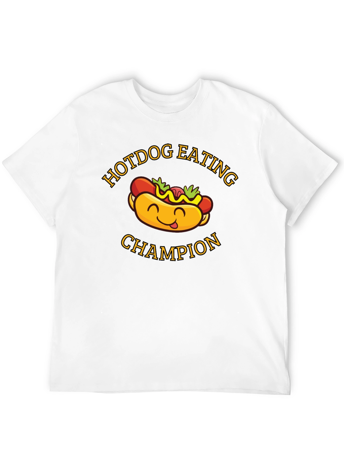 Black Hotdog Eating Champion Graphic T-Shirt view 12