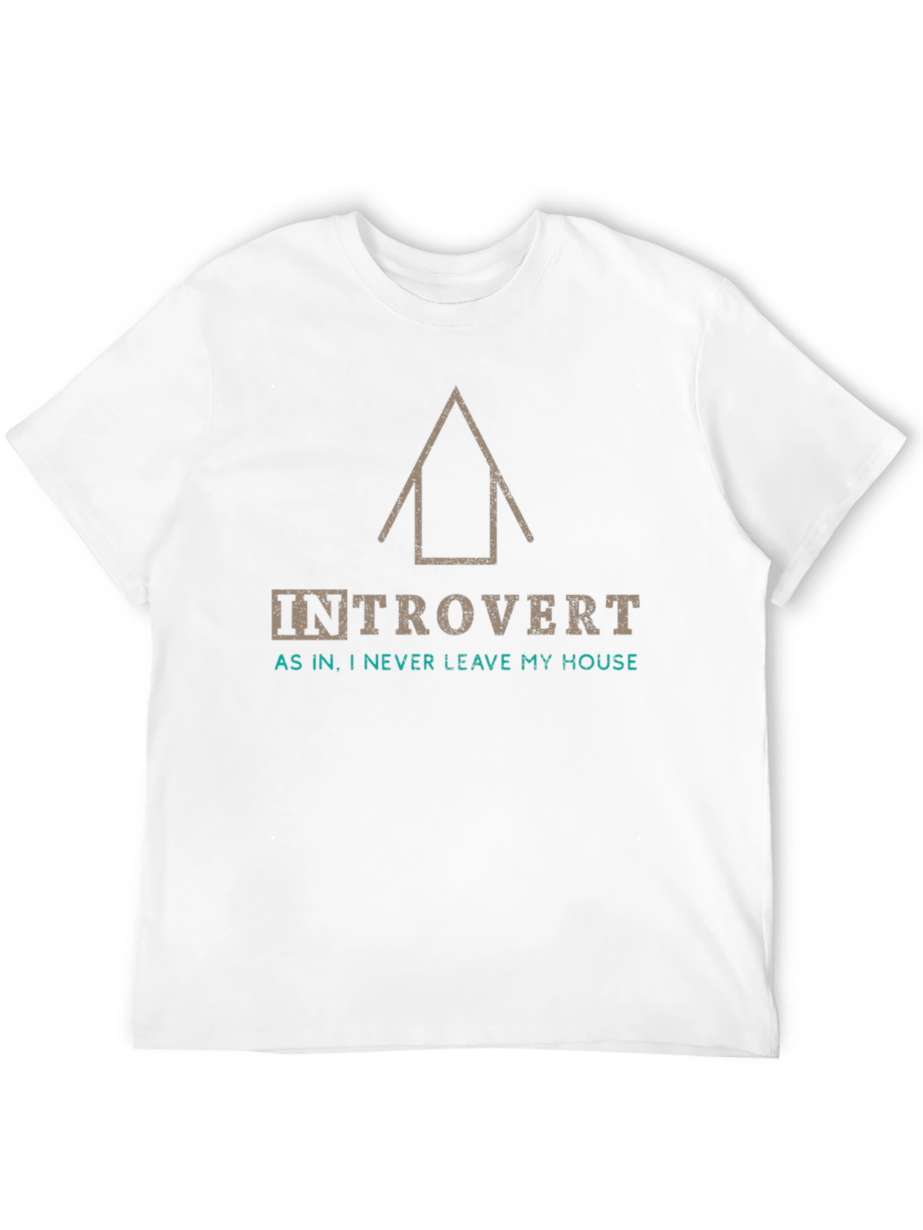 Black Introvert T-Shirt: As In, I Never Leave My House - Funny Graphic Tee view 12