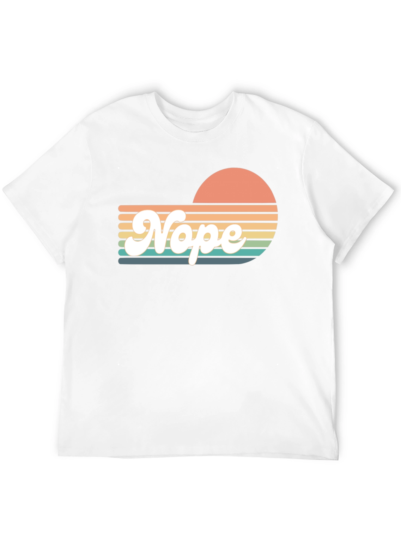 Retro Nope T-Shirt - Sunset Vibes - 12