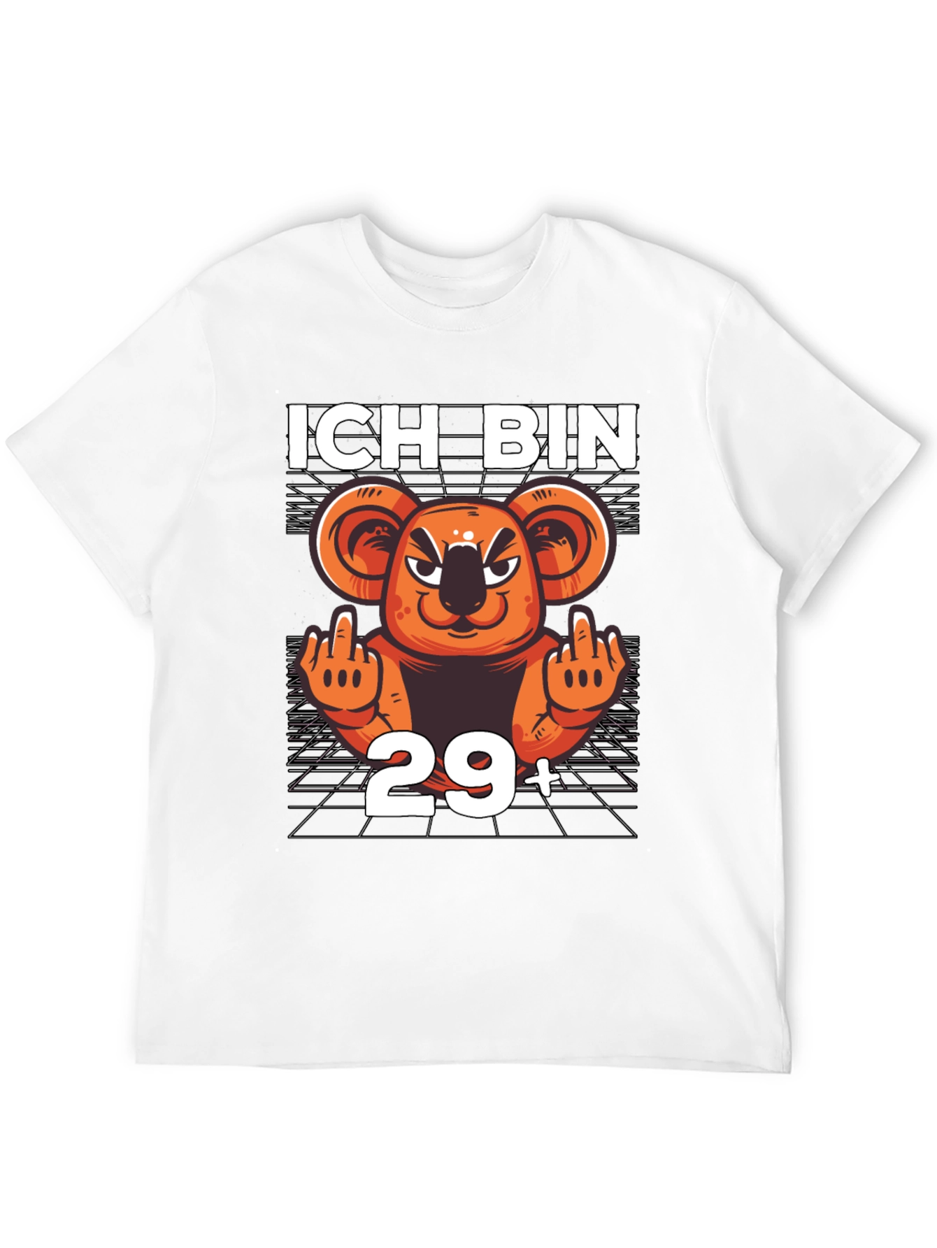 Black Ich Bin 29+ Koala T-Shirt view 12