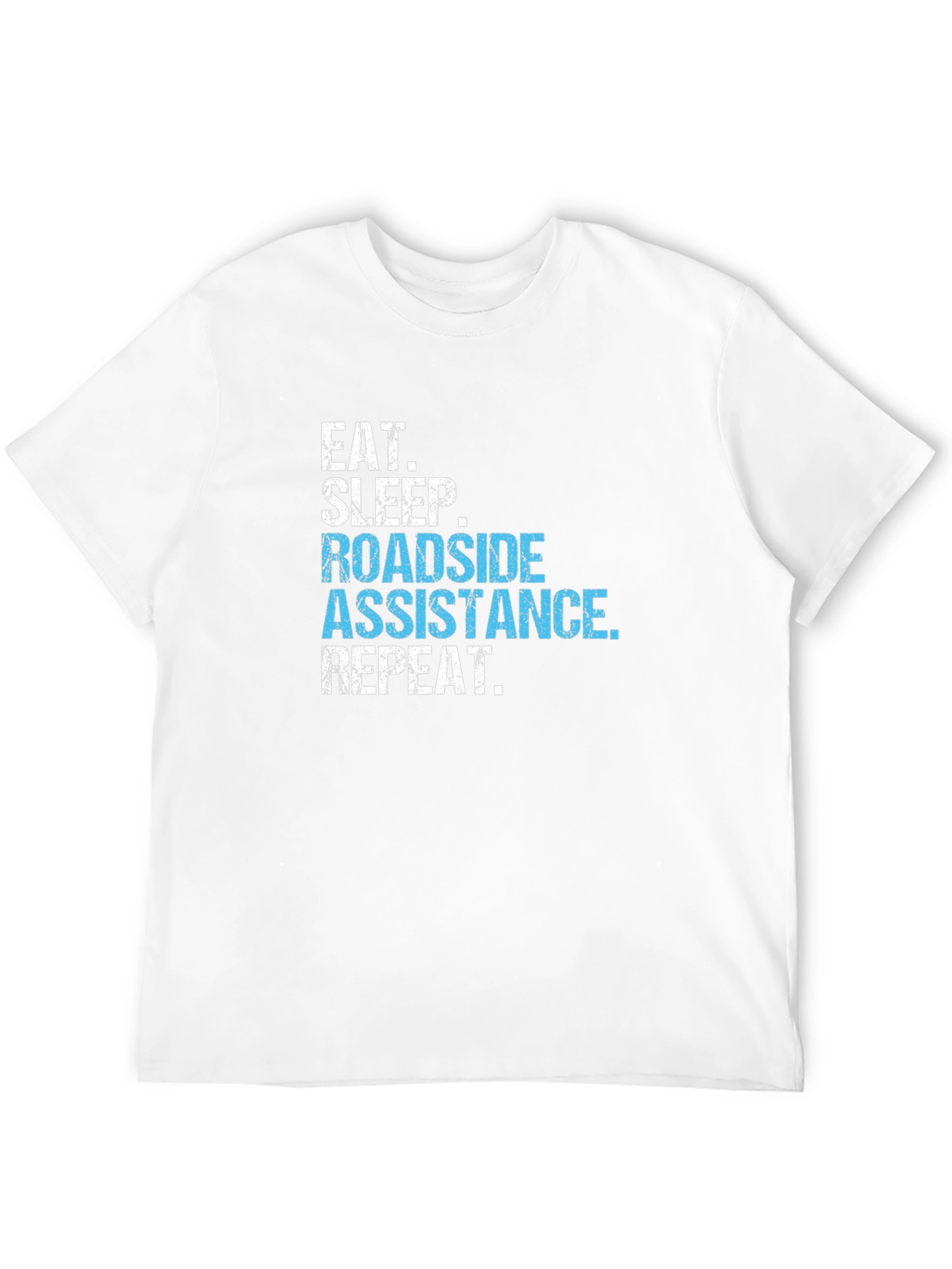 Black Roadside Assistance T-Shirt - Eat Sleep Repeat view 12