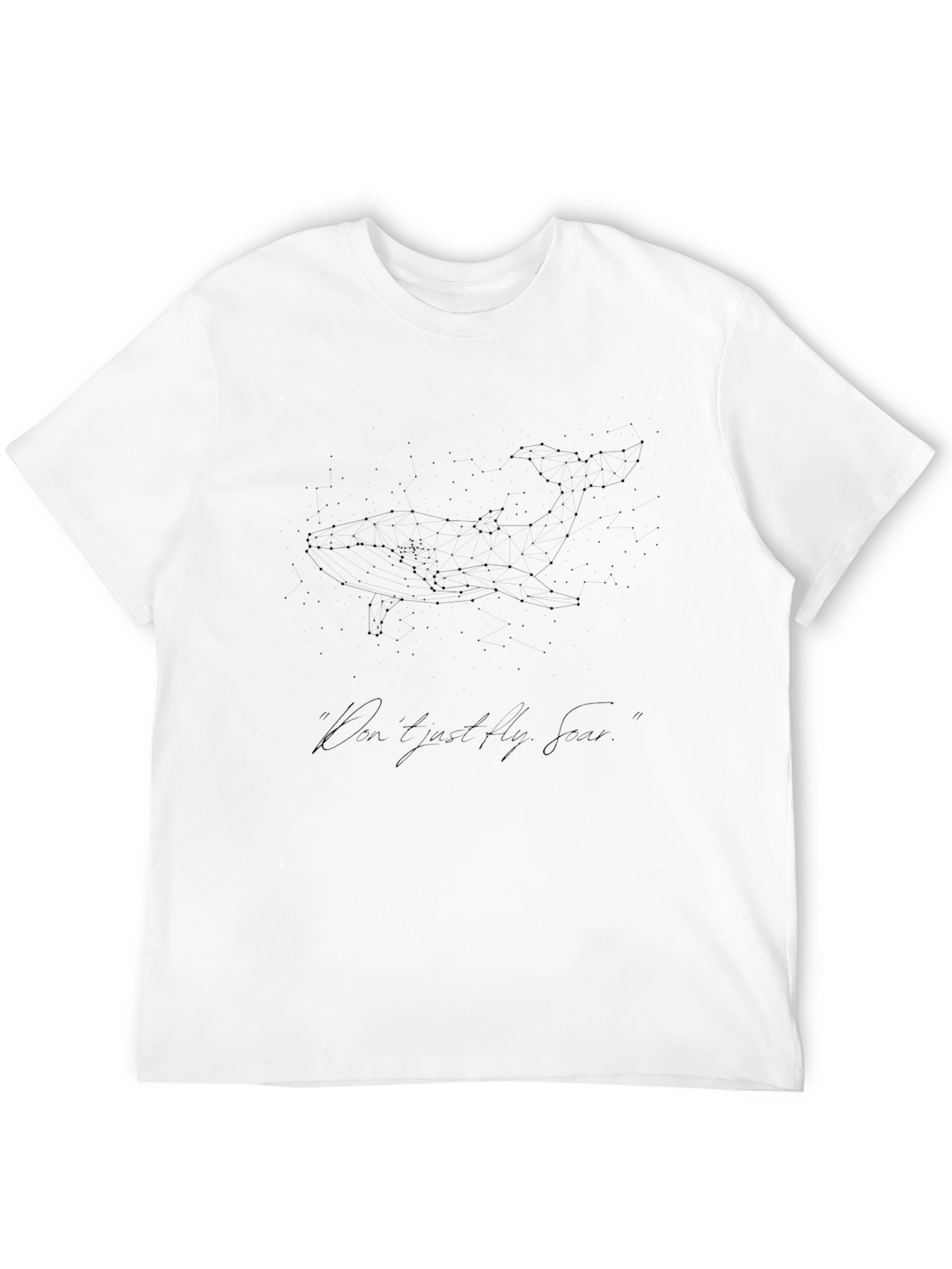 Black Constellation Whale Graphic Tee - Black view 12