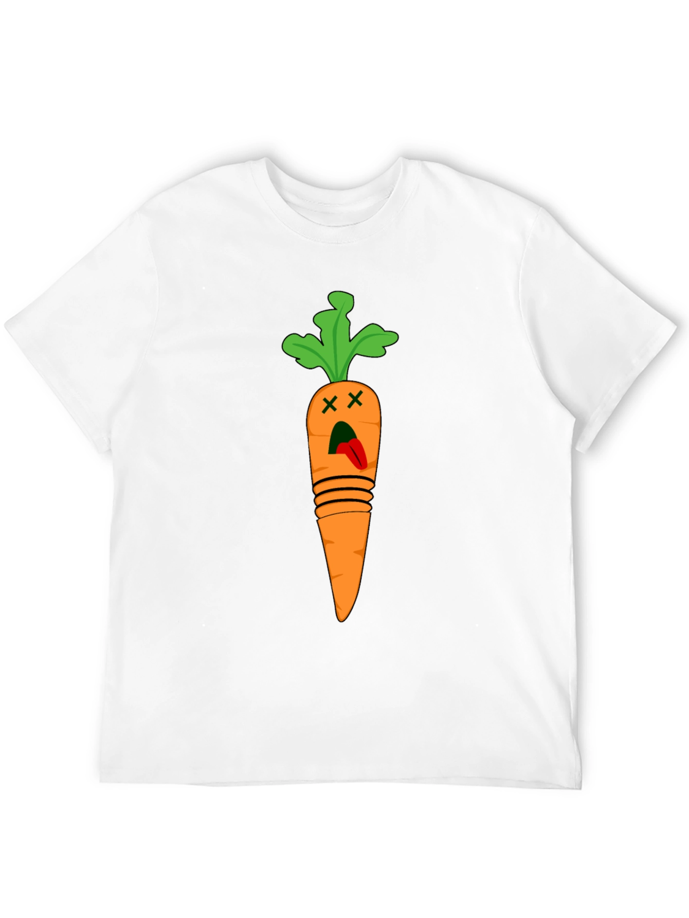 Black Funny Carrot T-Shirt - Dead Carrot Design view 12