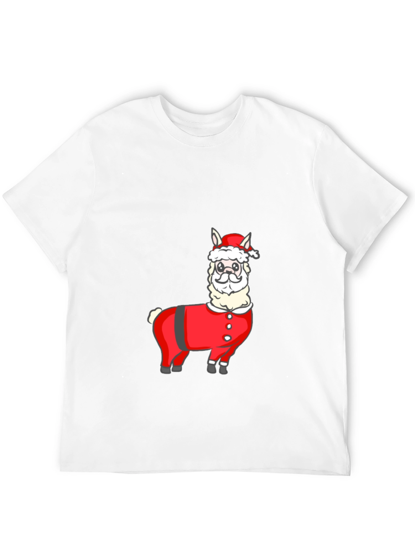 Santa Llama T-Shirt - Holiday Festive Wear - 12