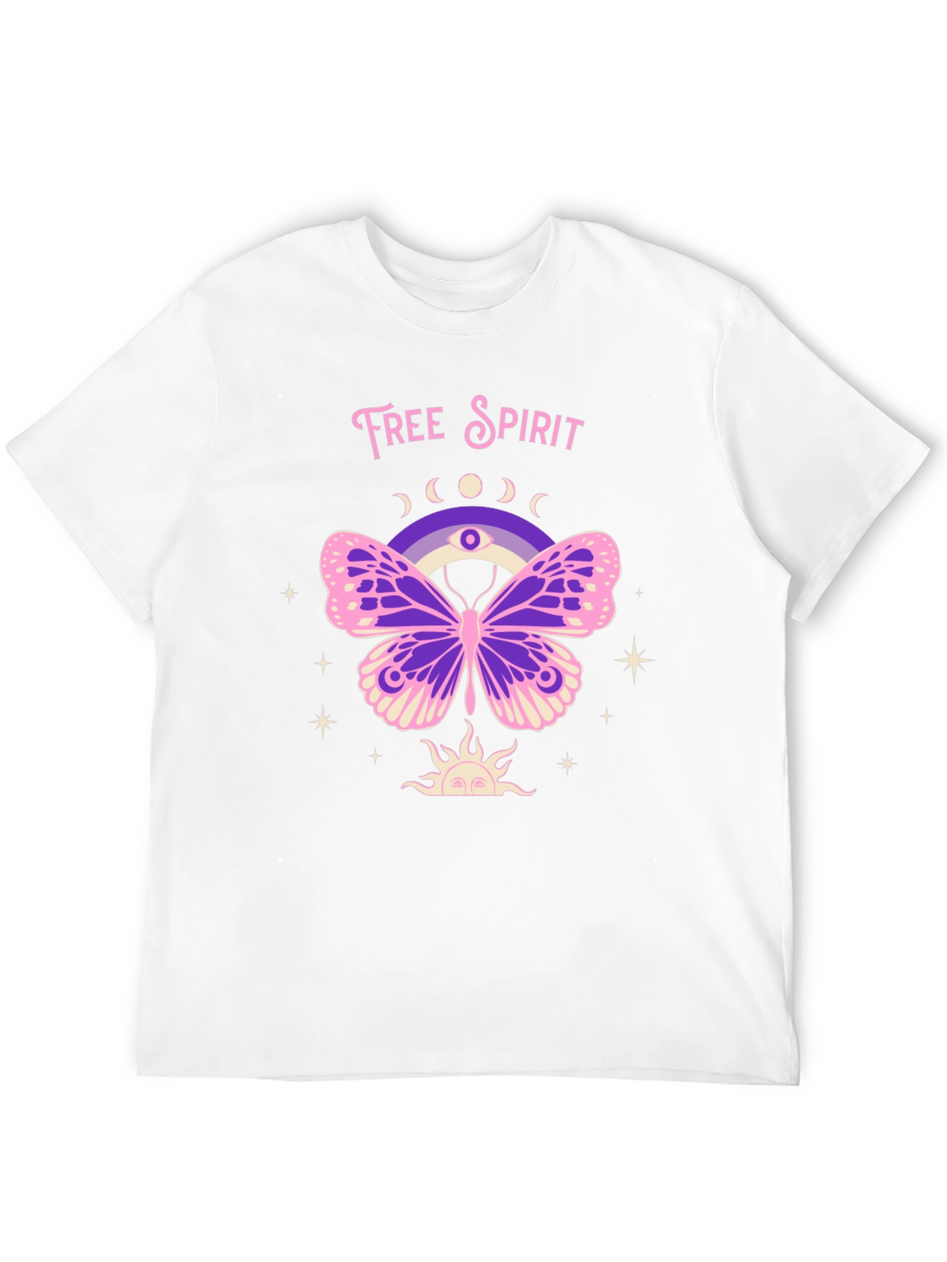 Black Free Spirit Butterfly Graphic Tee view 12