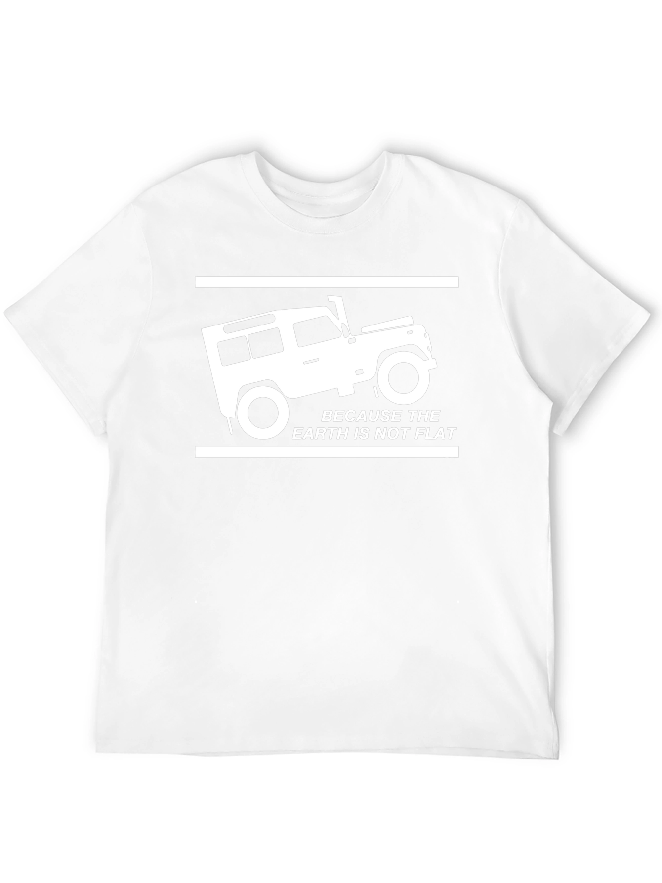 Black Earth Not Flat 4x4 Off Road T-Shirt view 12