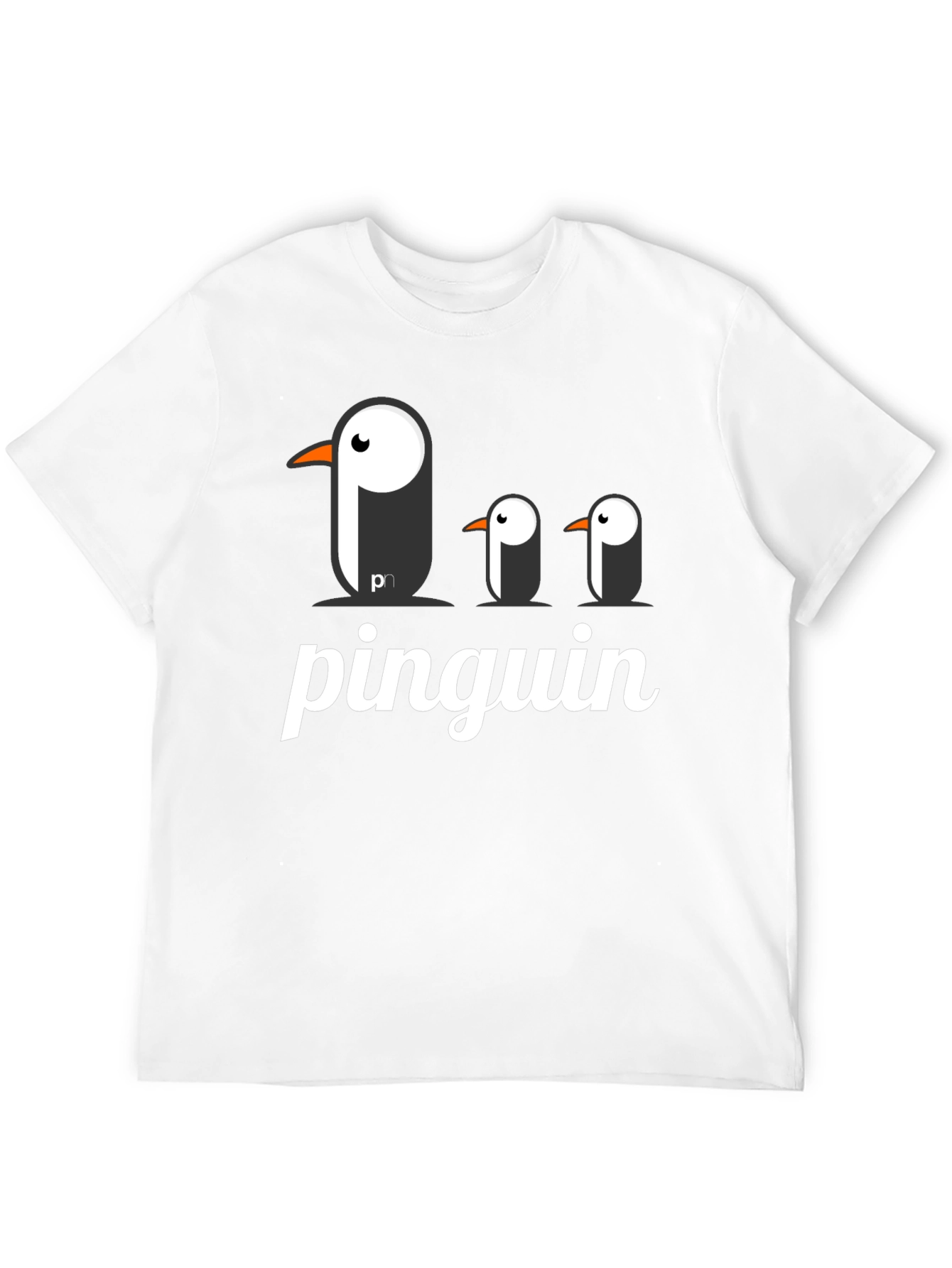 Black Pinguin Graphic T-Shirt - Black Cotton Tee view 12