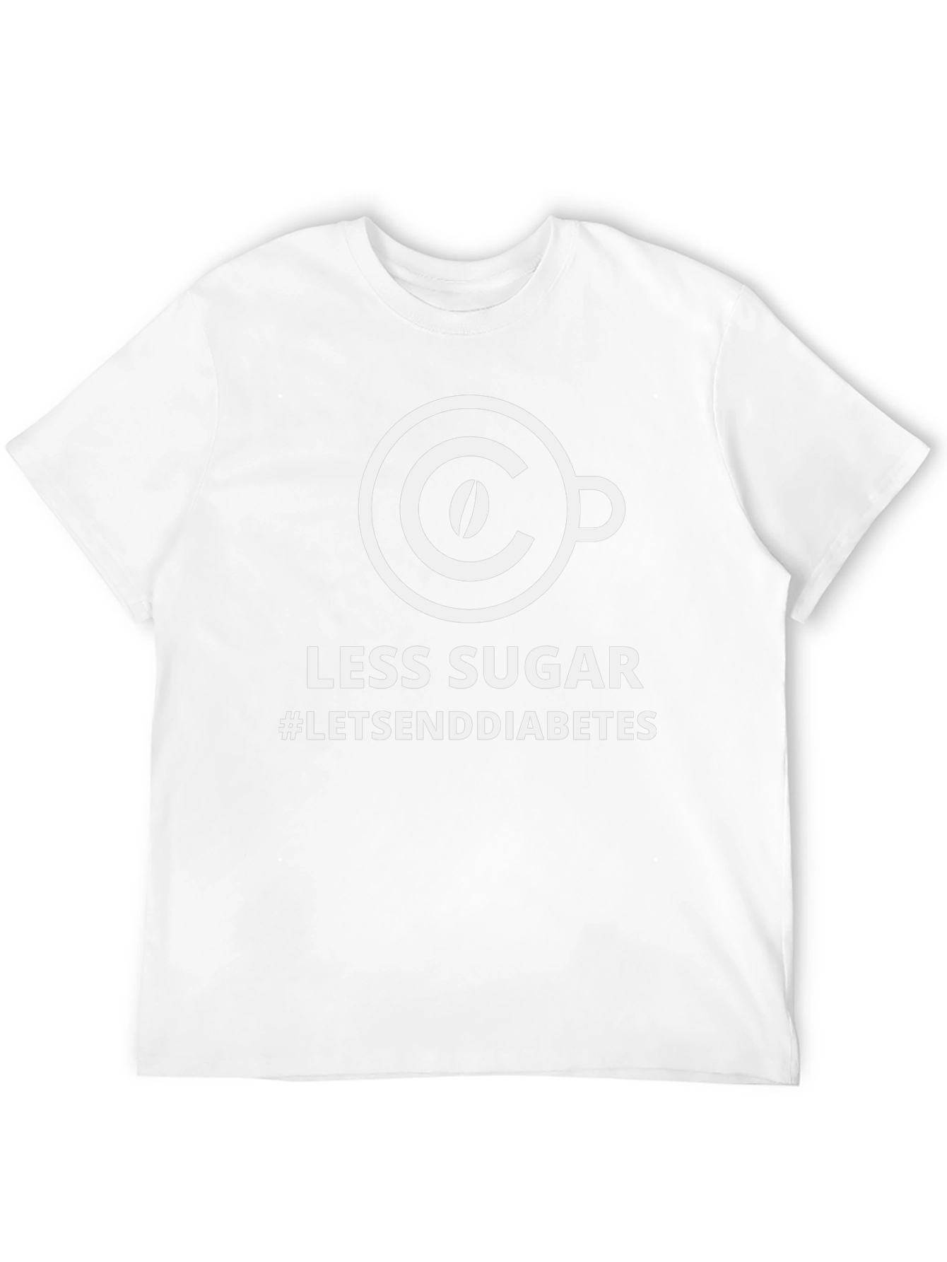 Black Less Sugar T-Shirt: Send Diabetes Away! view 12