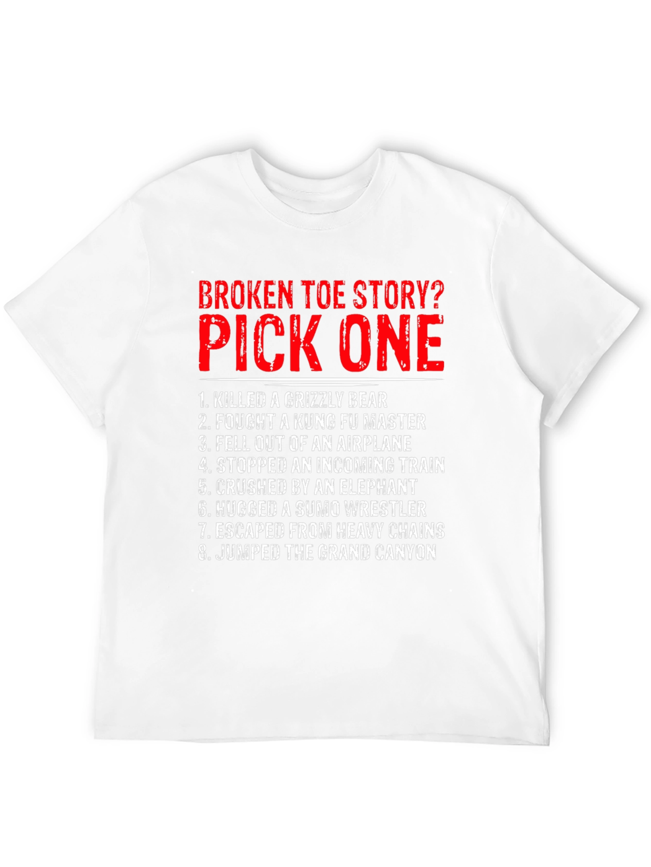 Black Broken Toe Story? Pick One T-Shirt view 12