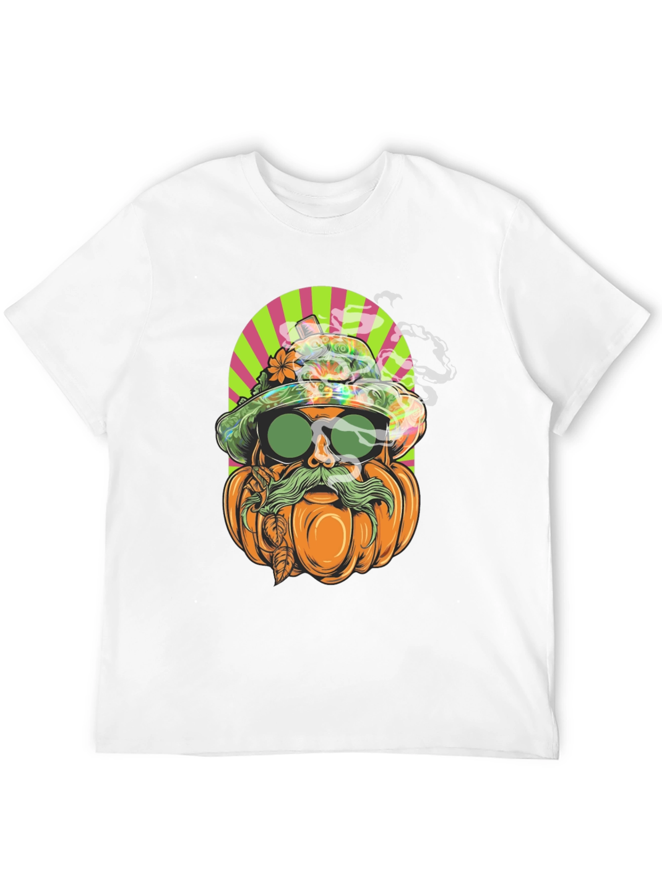 Black Pumpkin Man Graphic Tee - Halloween Style view 12