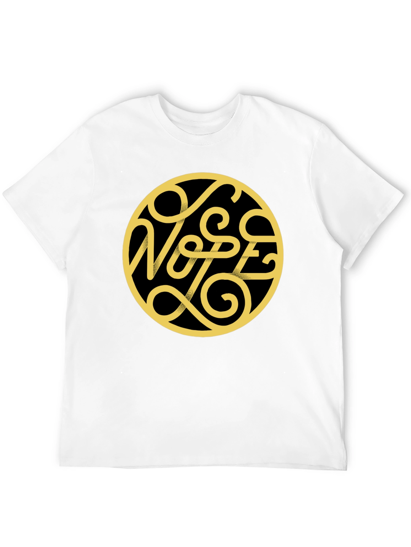 Black Nope Graphic Print Black T-Shirt view 12