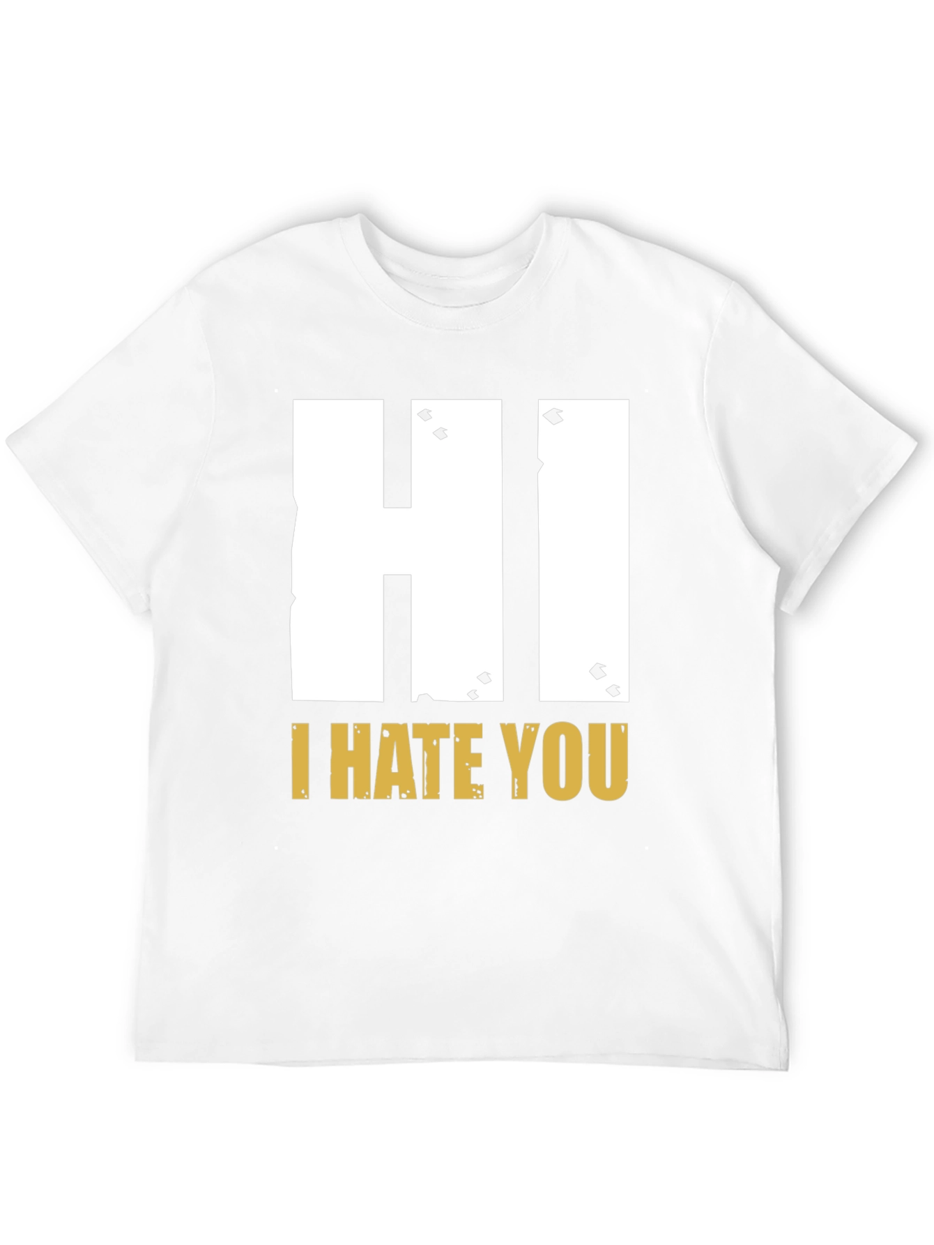 Black Hi I Hate You Graphic T-Shirt - Bold Statement Tee view 12