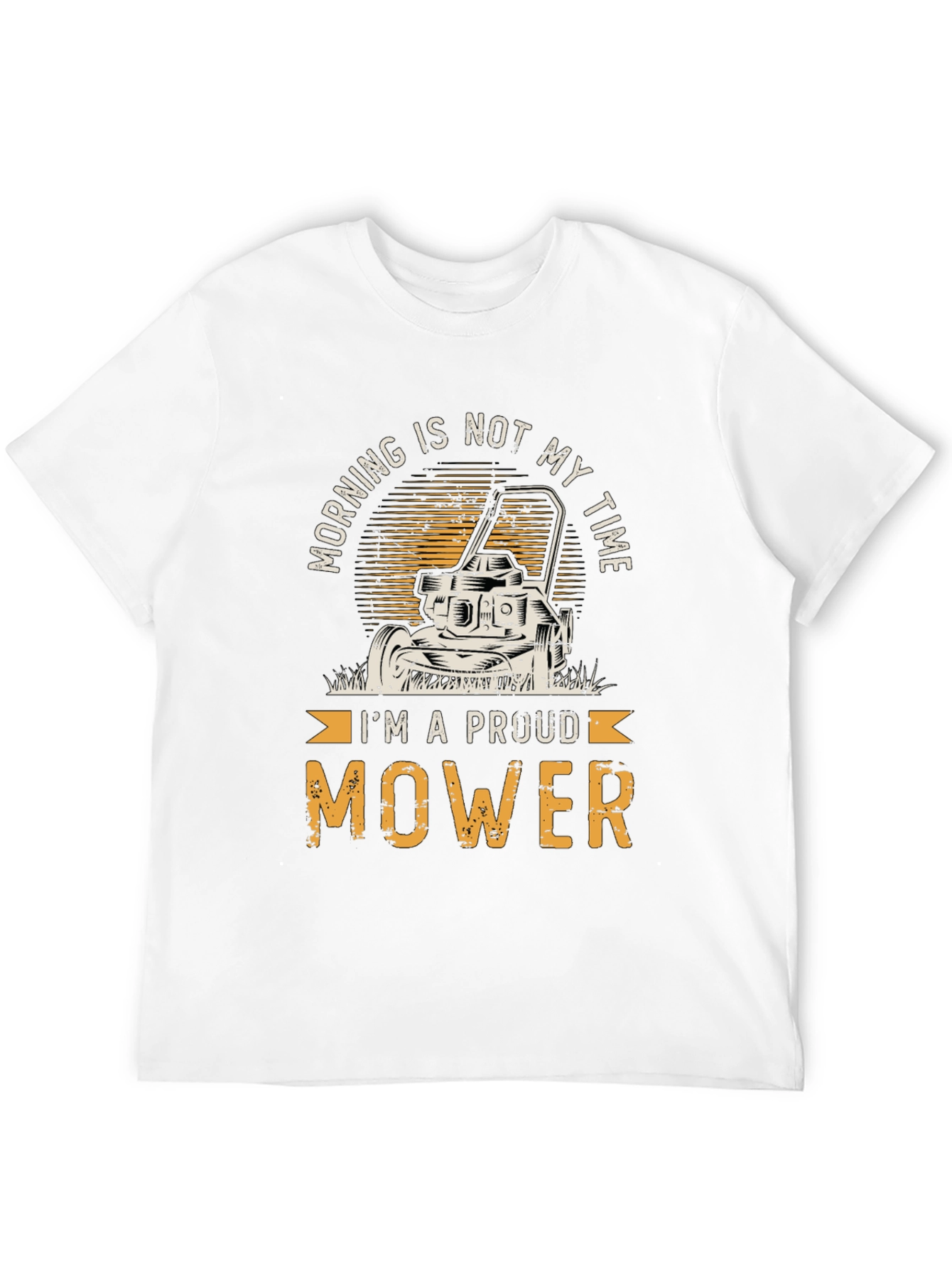 Black Proud Mower T-Shirt - Funny Landscaping Tee view 12