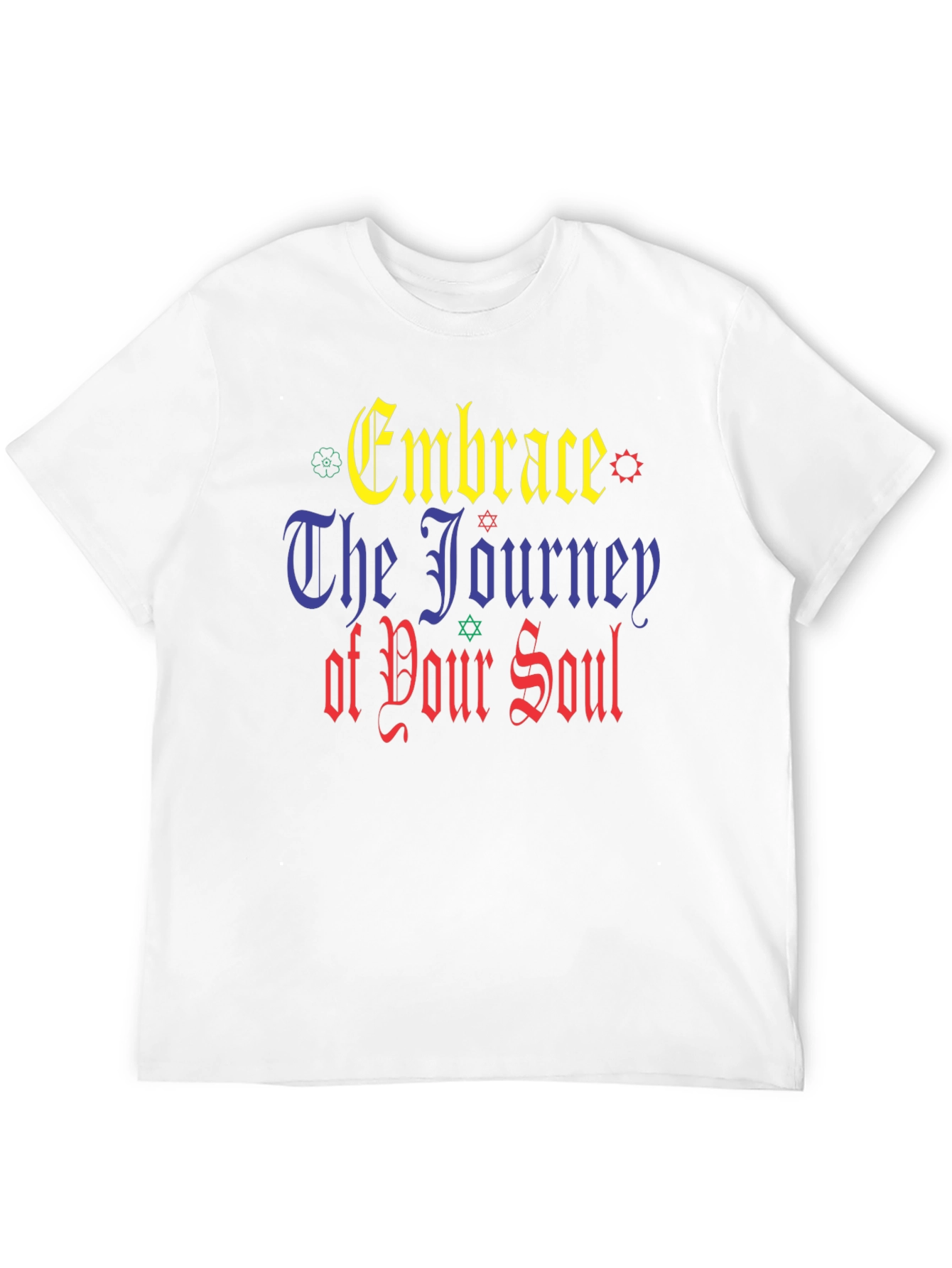 Black Embrace The Journey Black Graphic T-Shirt view 12