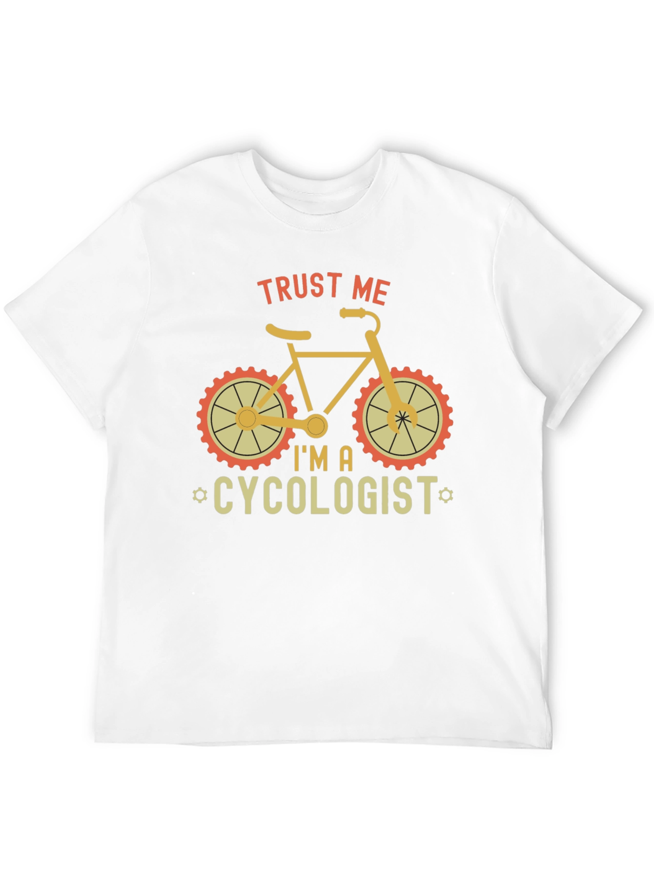 Black Trust Me I'm A Cycologist T-Shirt view 12