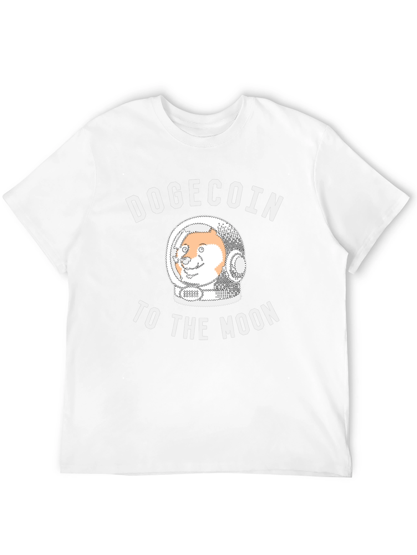 Black Dogecoin To The Moon Black T-Shirt view 12