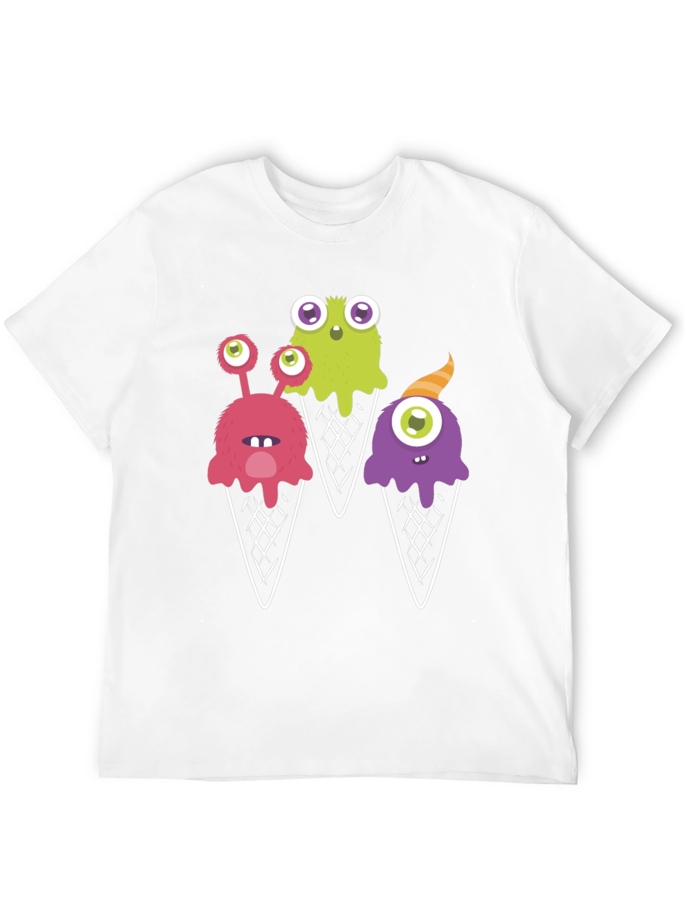 Black Monster Ice Cream T-Shirt - Fun Graphic Tee view 12