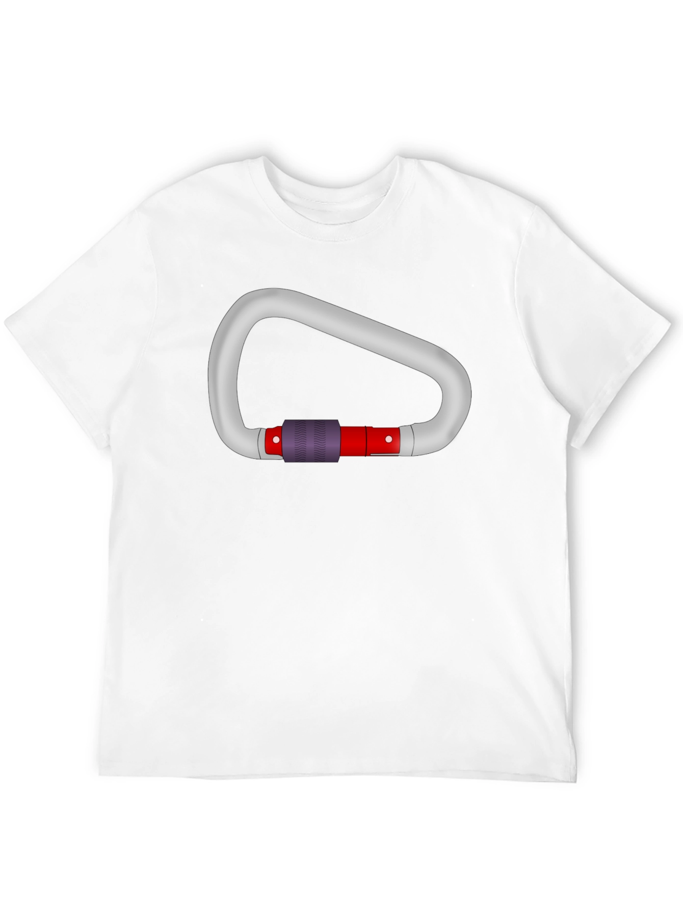 Black Carabiner Graphic Tee - Black Cotton T-Shirt view 12
