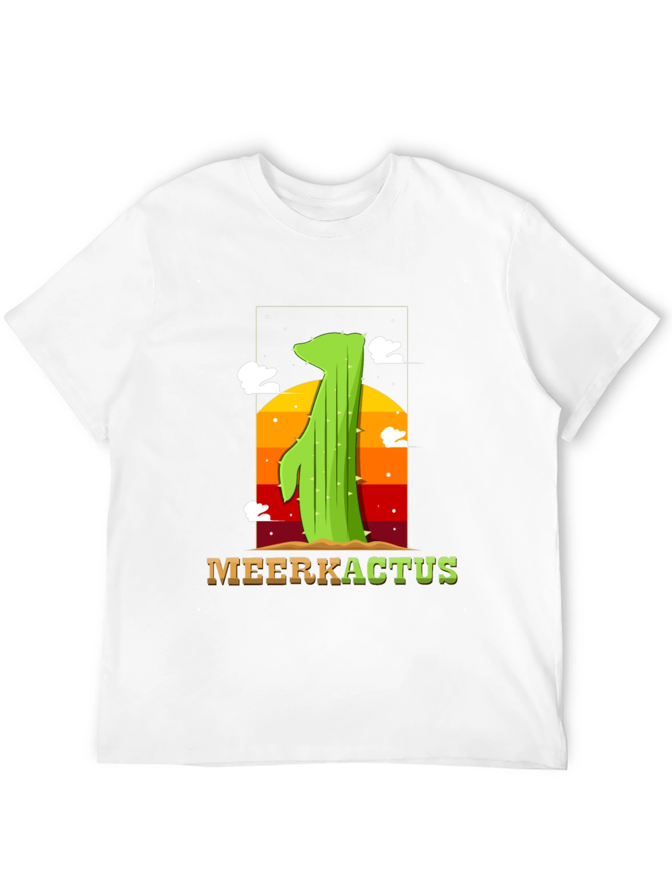 Black MeerKactus Graphic Tee - Desert Sunset Style view 12