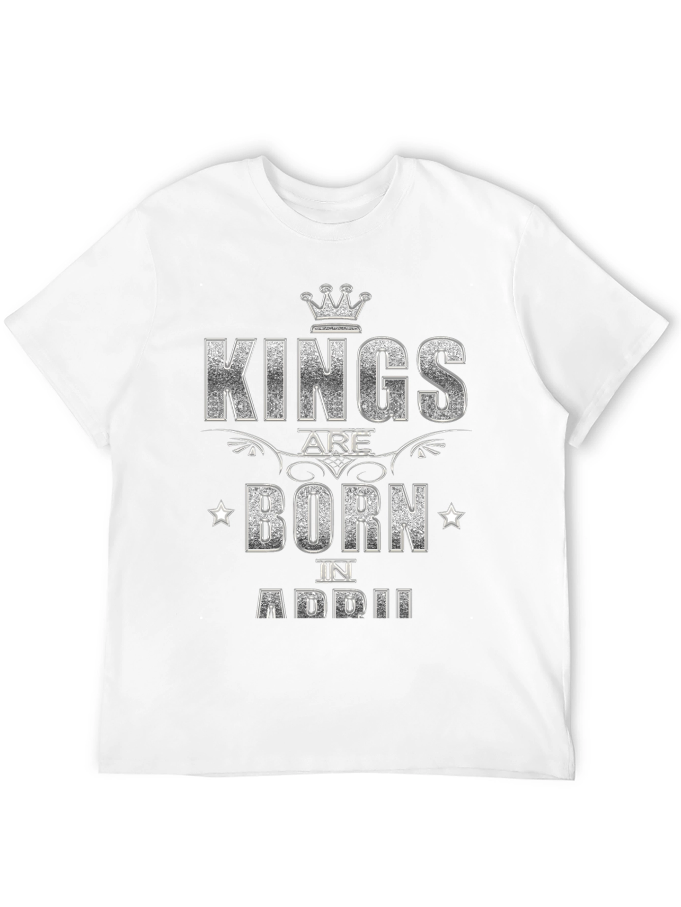 Black Kings Are Born In April Black T-Shirt view 12