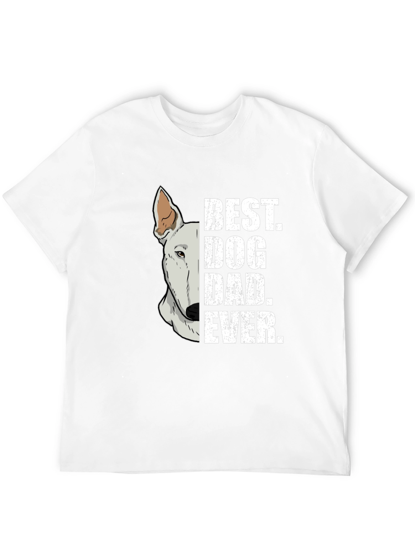 Black Best Dog Dad Ever Graphic T-Shirt view 12