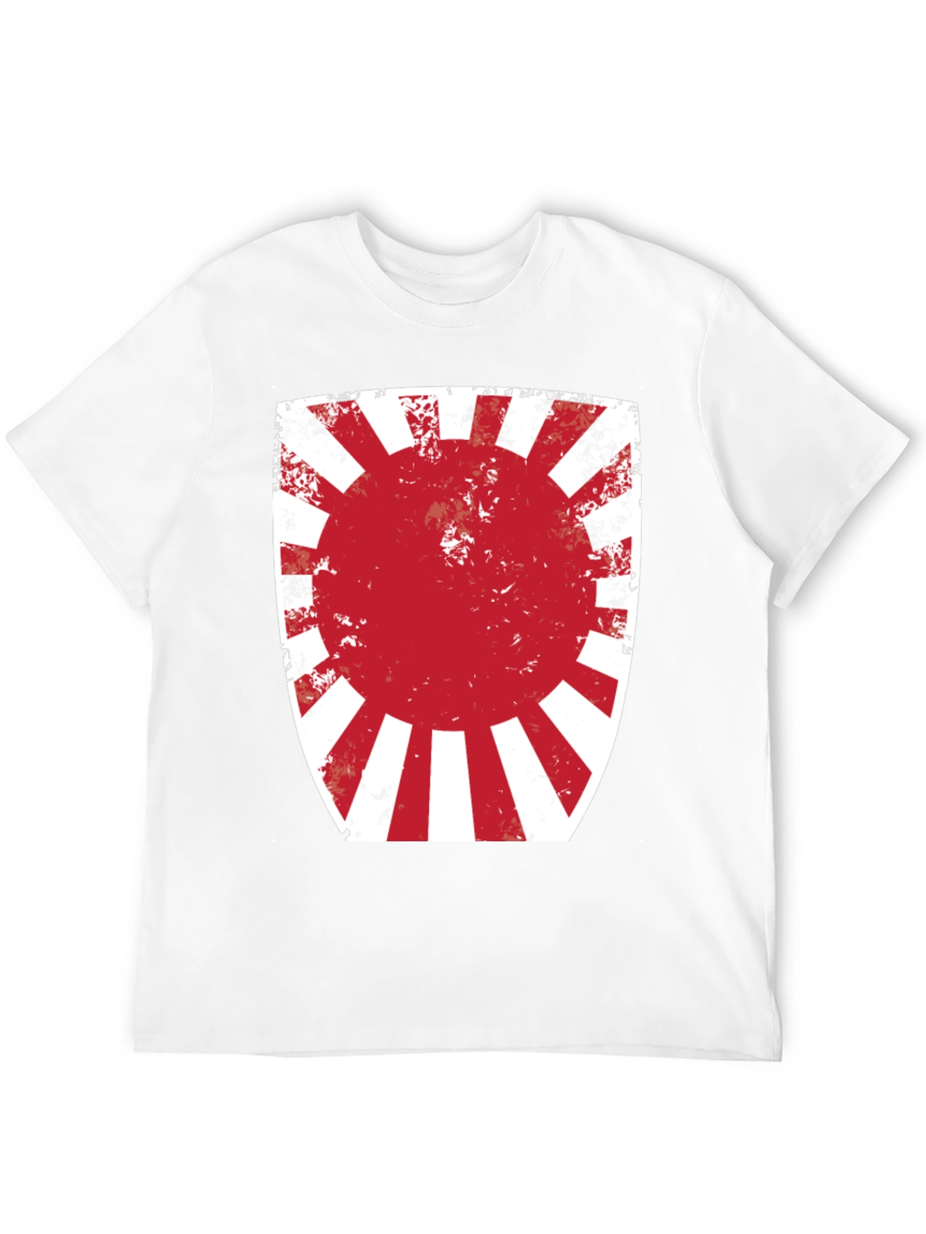 Black Rising Sun Graphic Tee - Distressed Print view 12