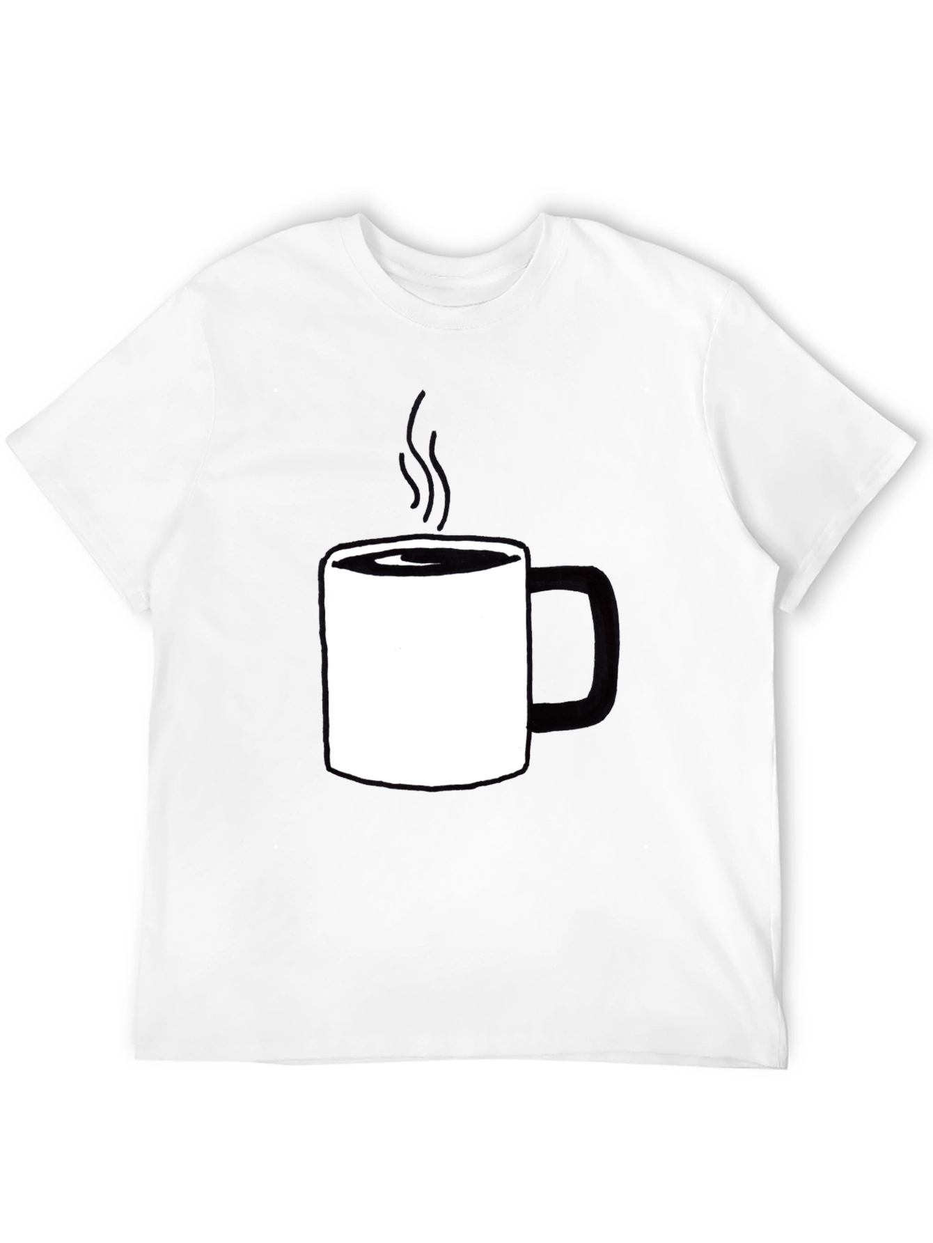 Black Coffee Mug Graphic Tee - Casual Comfort view 12