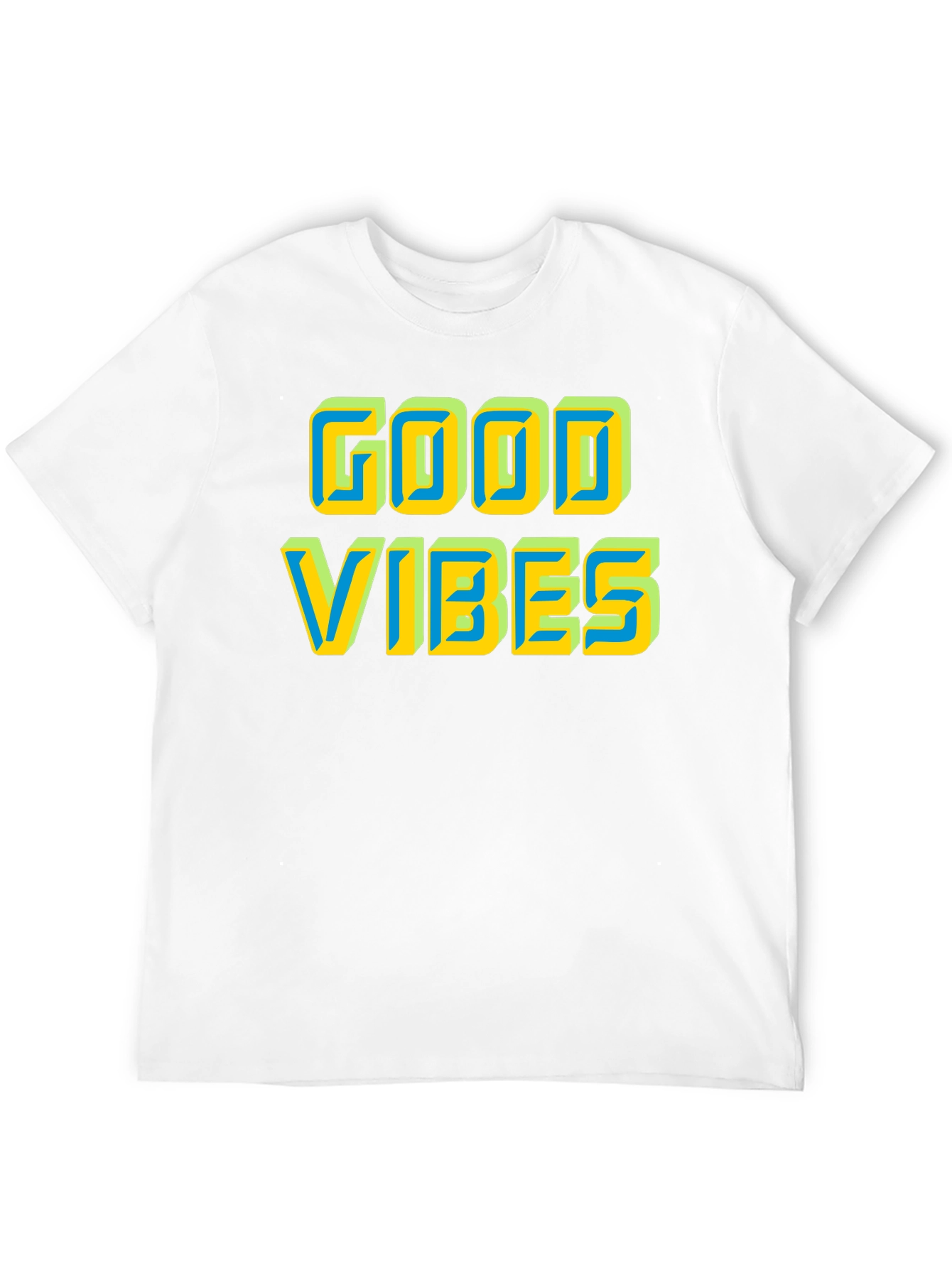Black Good Vibes Graphic Tee - Positive Energy Shirt view 12