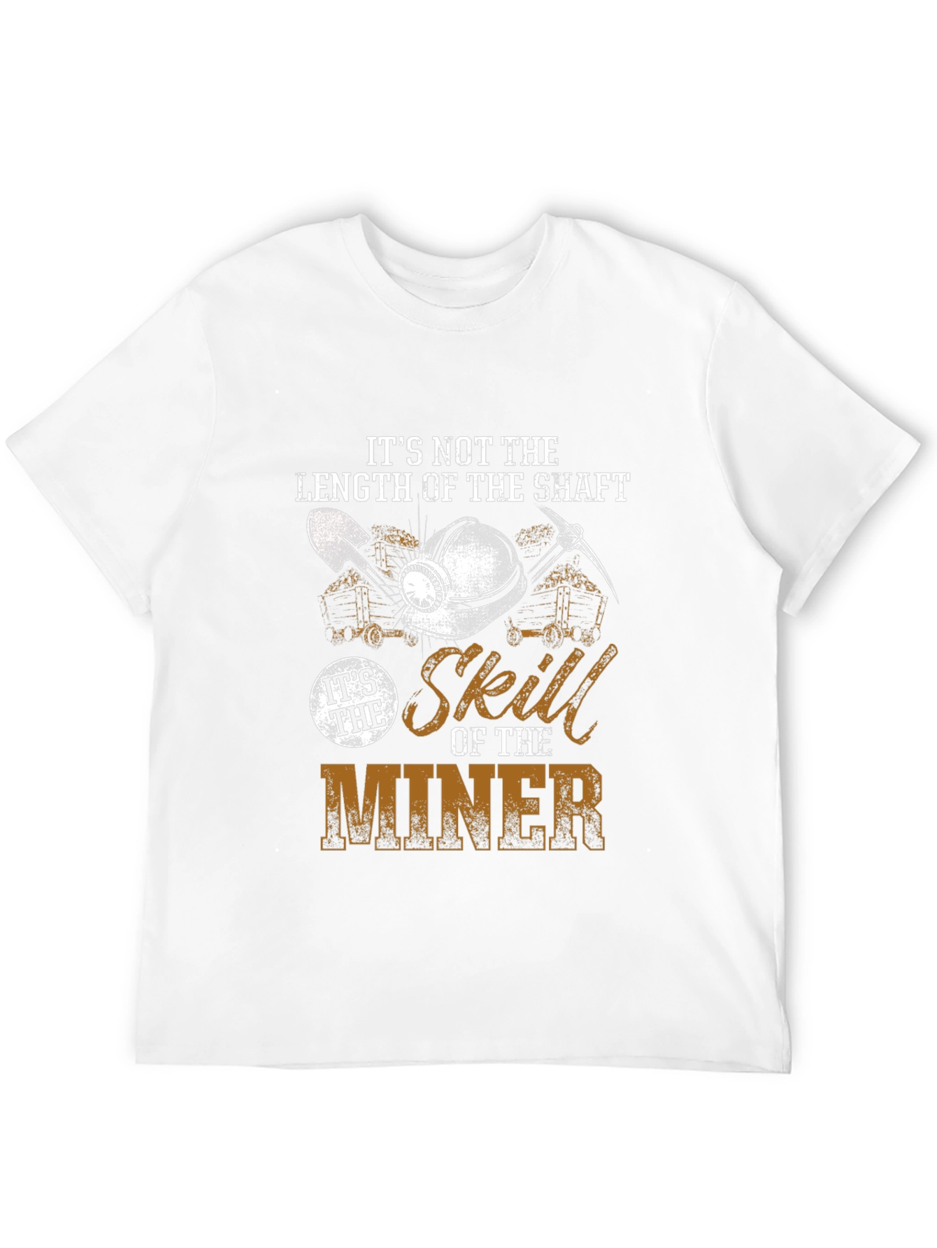 Black Miner Skill Graphic T-Shirt - Length of the Shaft view 12