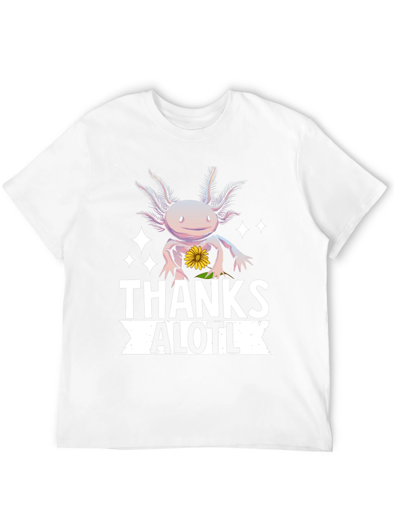 Black Thanks Alotl Axolotl T-Shirt view 12