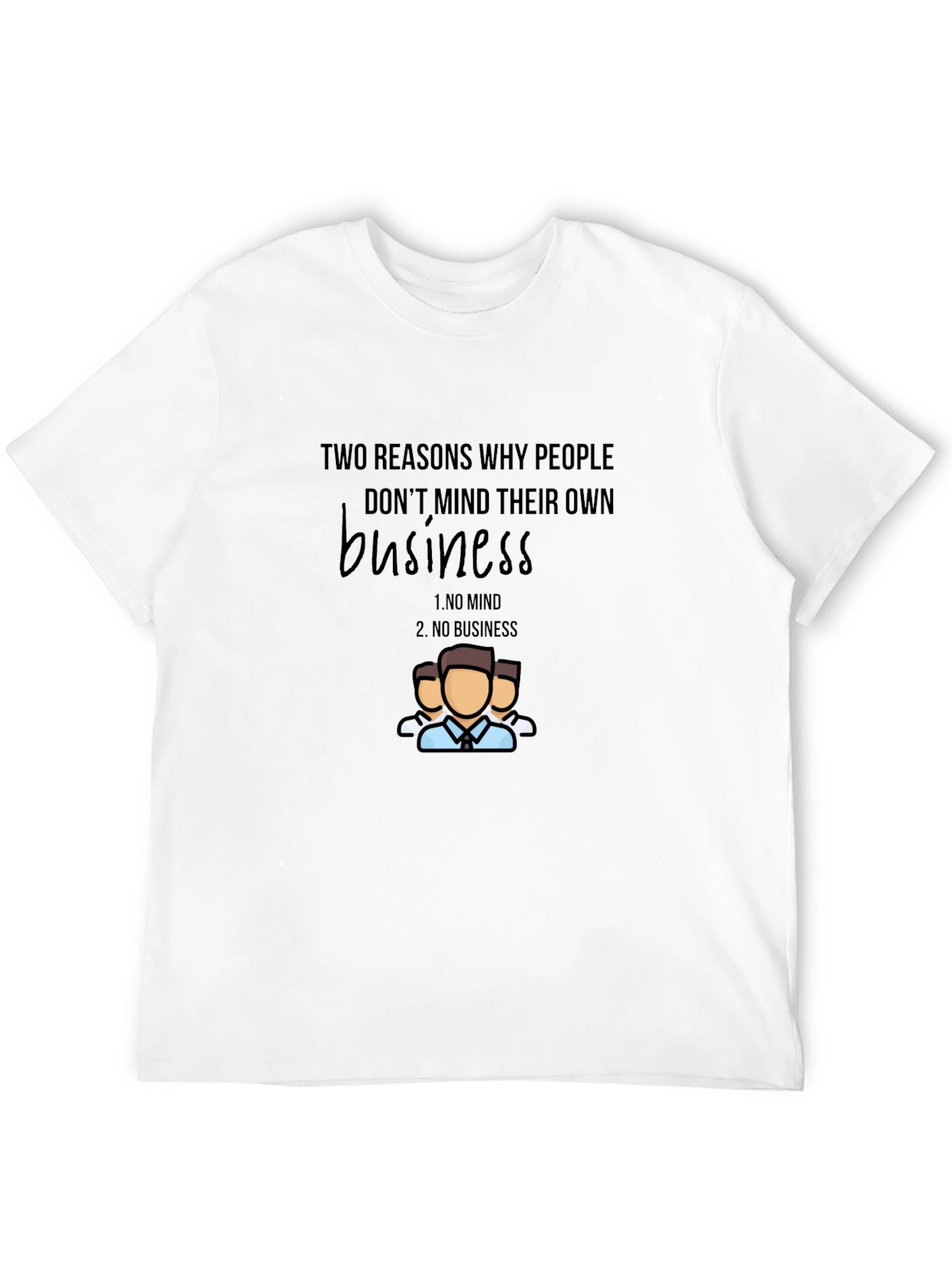 Black Mind Your Business Graphic Tee - Black view 12