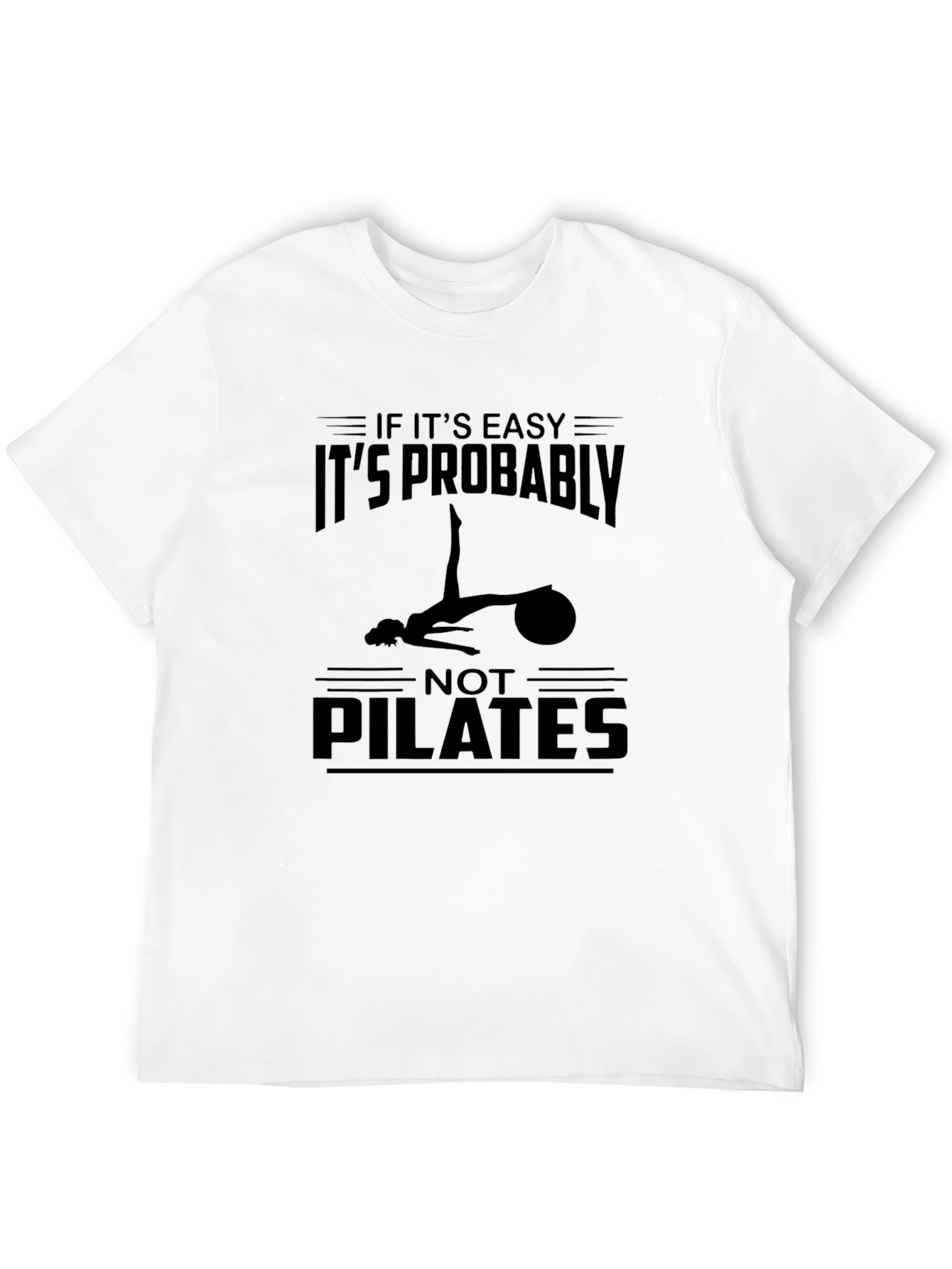 Black Pilates Graphic T-Shirt - Fitness Humor Tee view 12