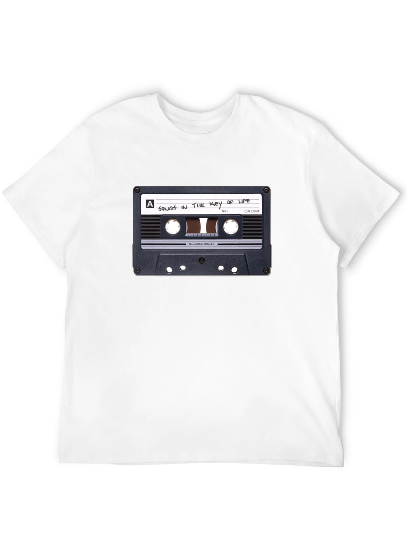 Black Songs in the Key of Life Cassette Tape Graphic T-Shirt view 12