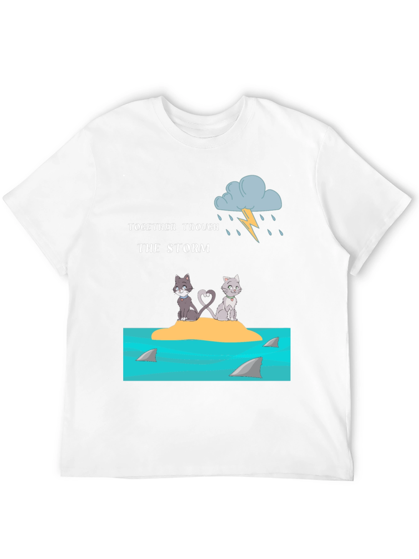 Black Together Through the Storm Graphic Tee view 12