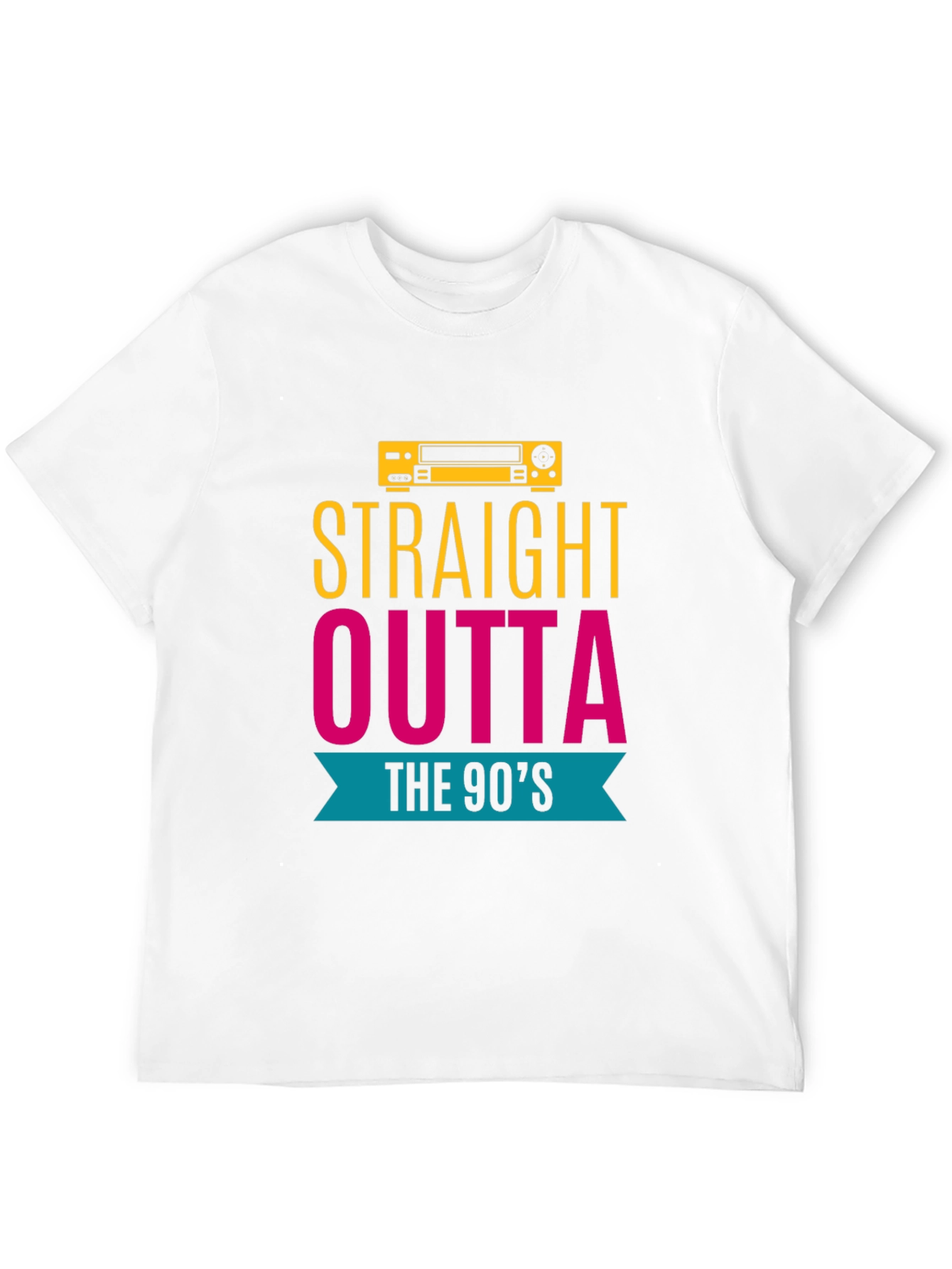 Black Straight Outta The 90's T-Shirt view 12