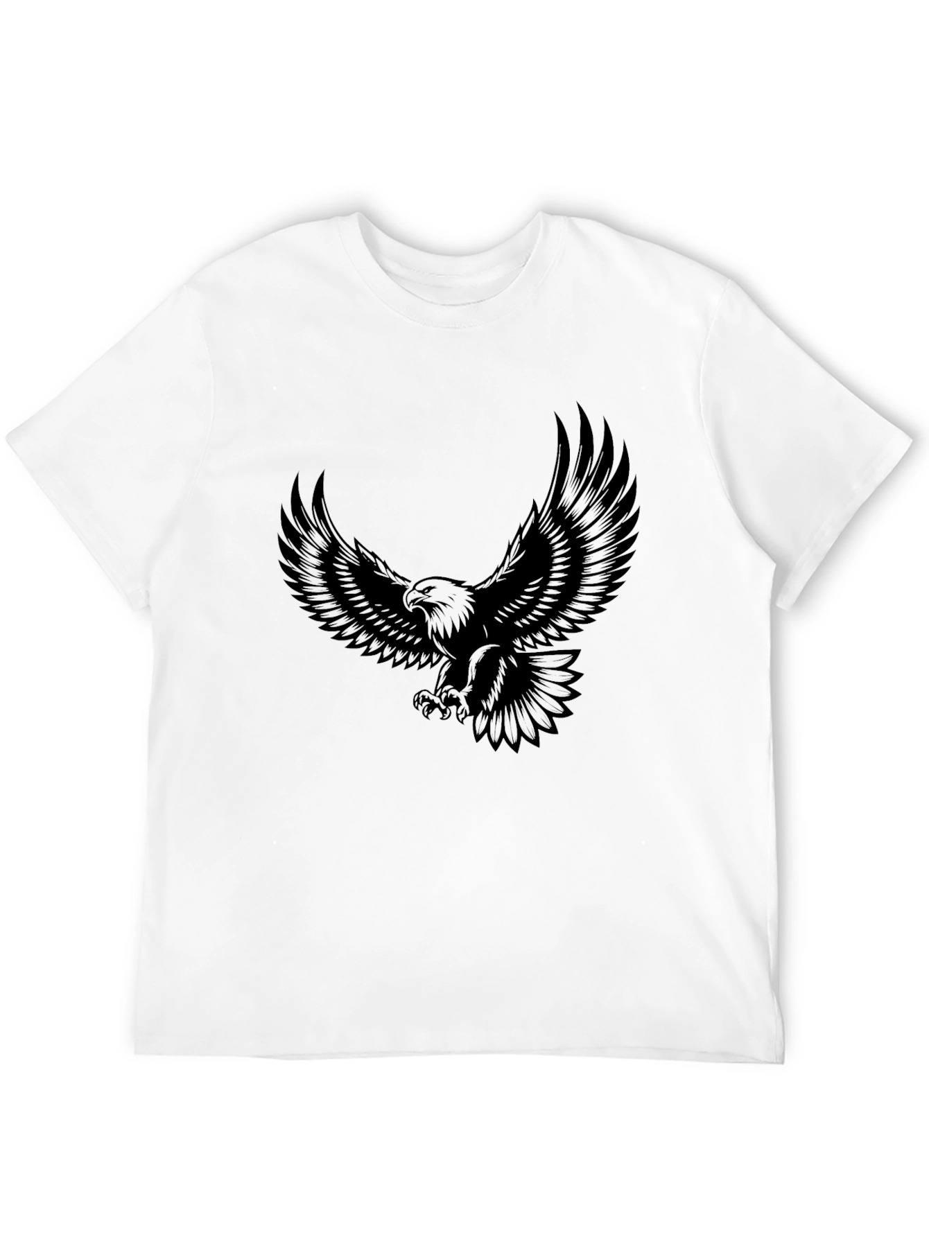 Black Eagle Graphic Black T-Shirt - Bold Design view 12