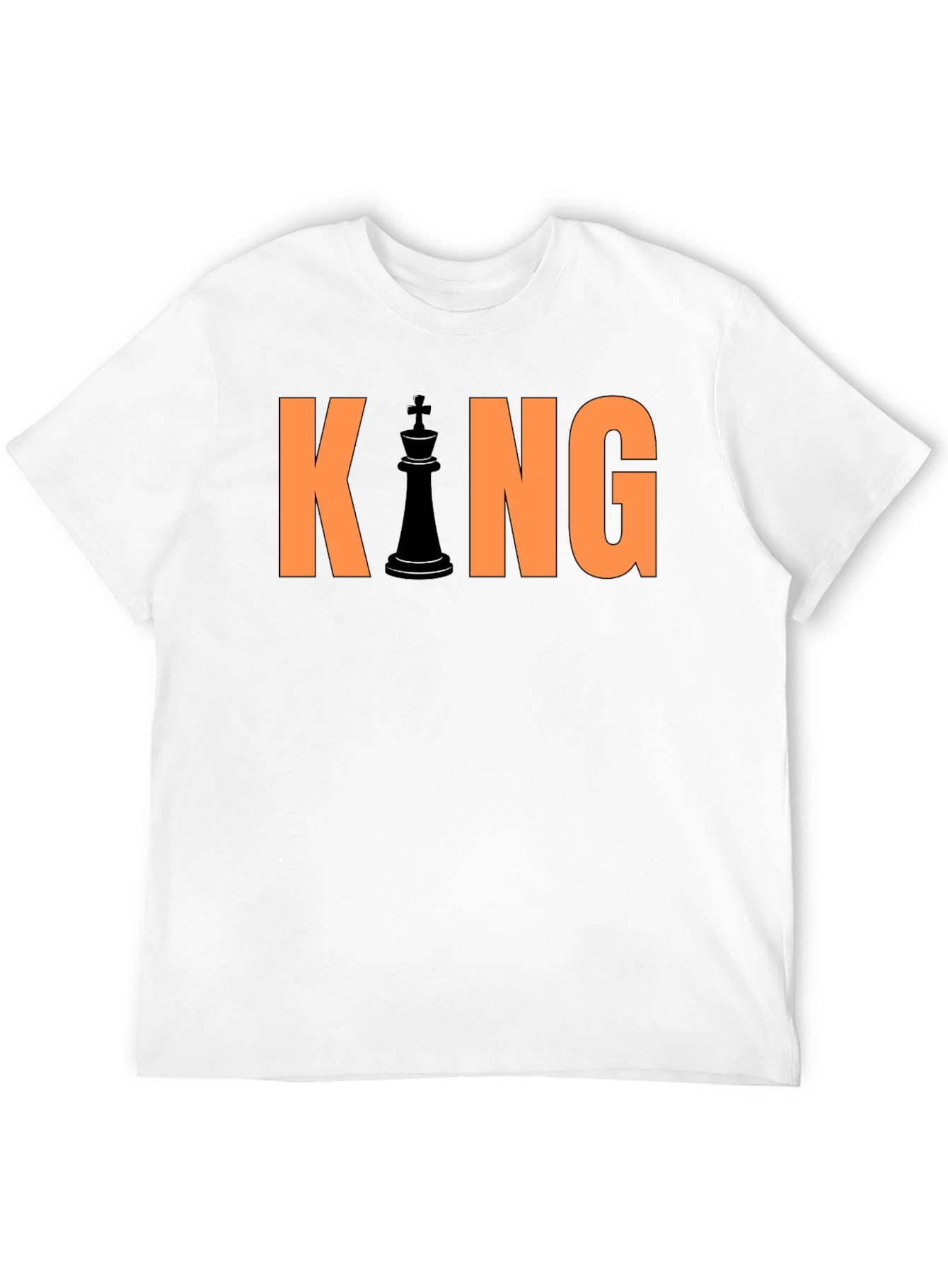 Black King Chess Piece Graphic T-Shirt - Black view 12