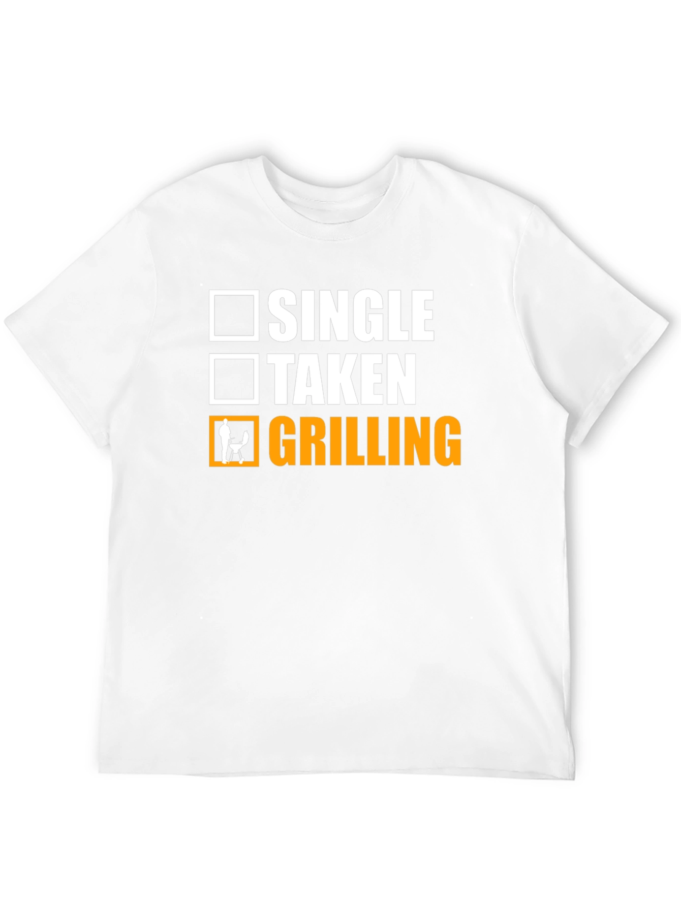 Black Grilling Status T-Shirt - Single Taken BBQ Funny Tee view 12