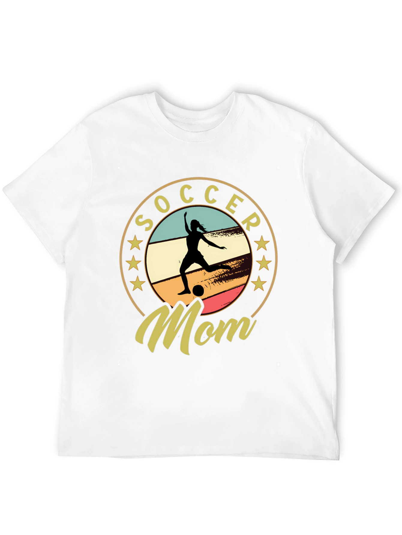 Black Soccer Mom T-Shirt - Sports Apparel view 12