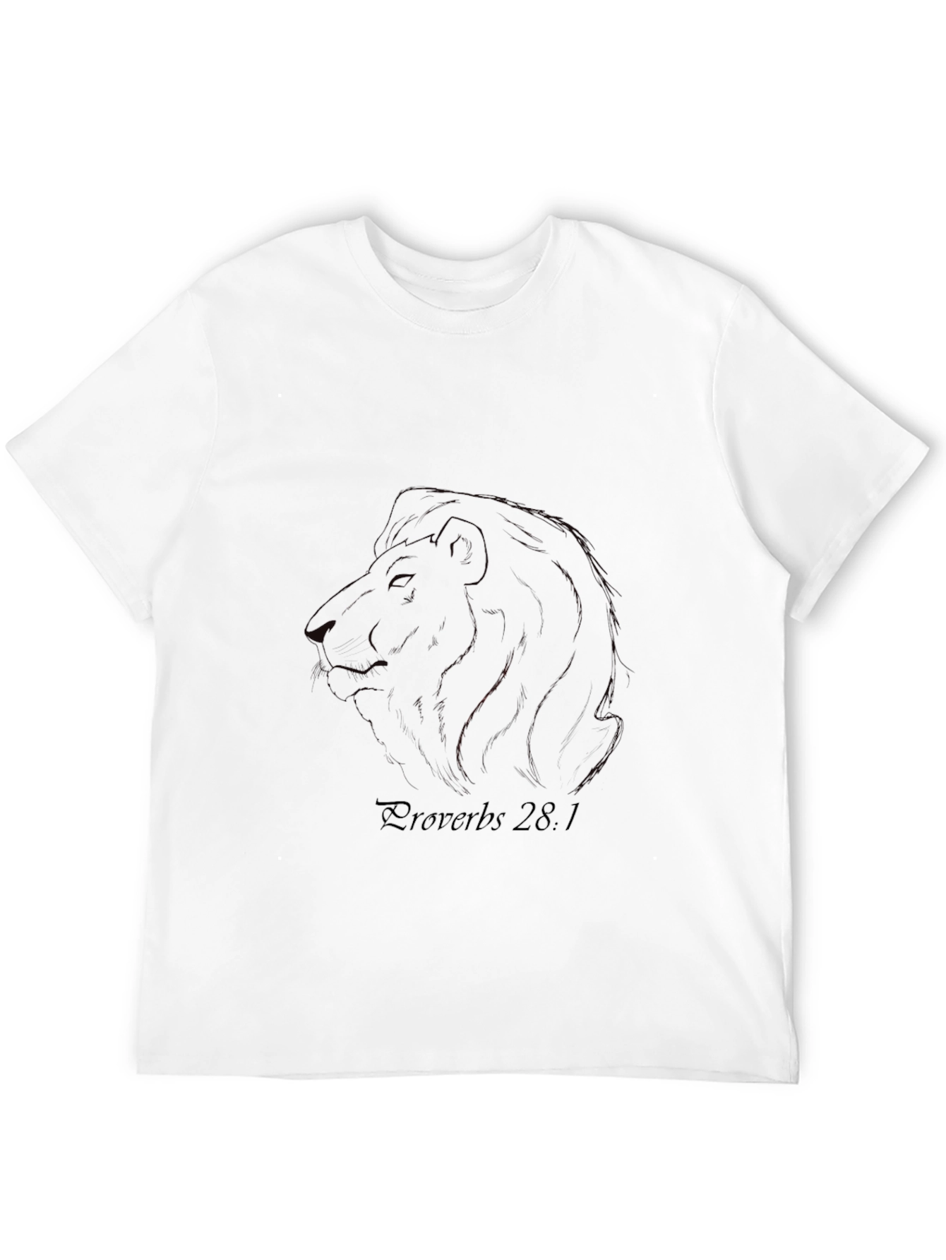 Black Lion Proverbs T-Shirt view 12