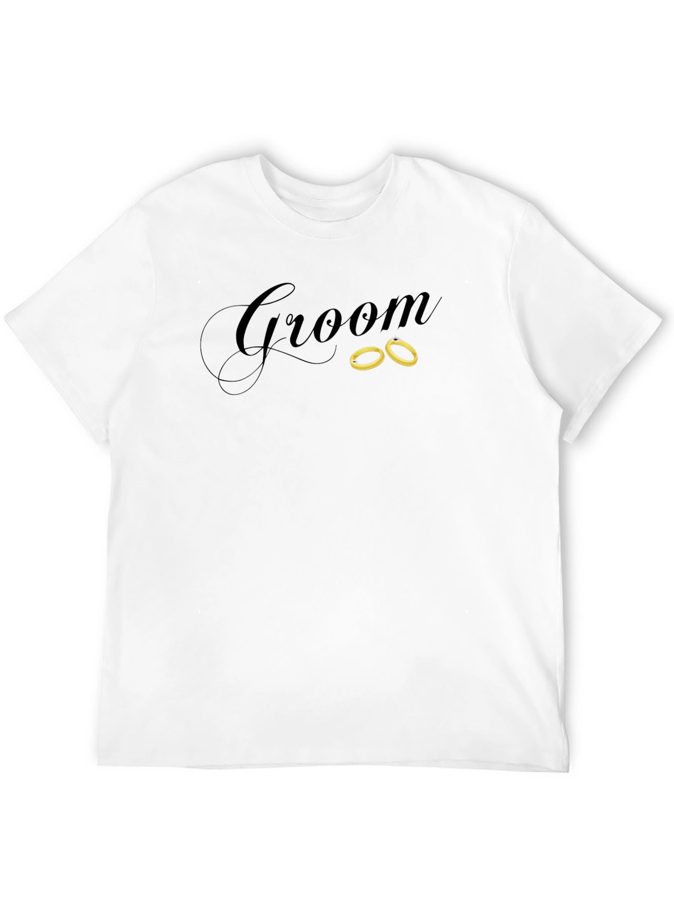 Black Groom Wedding T-Shirt view 12