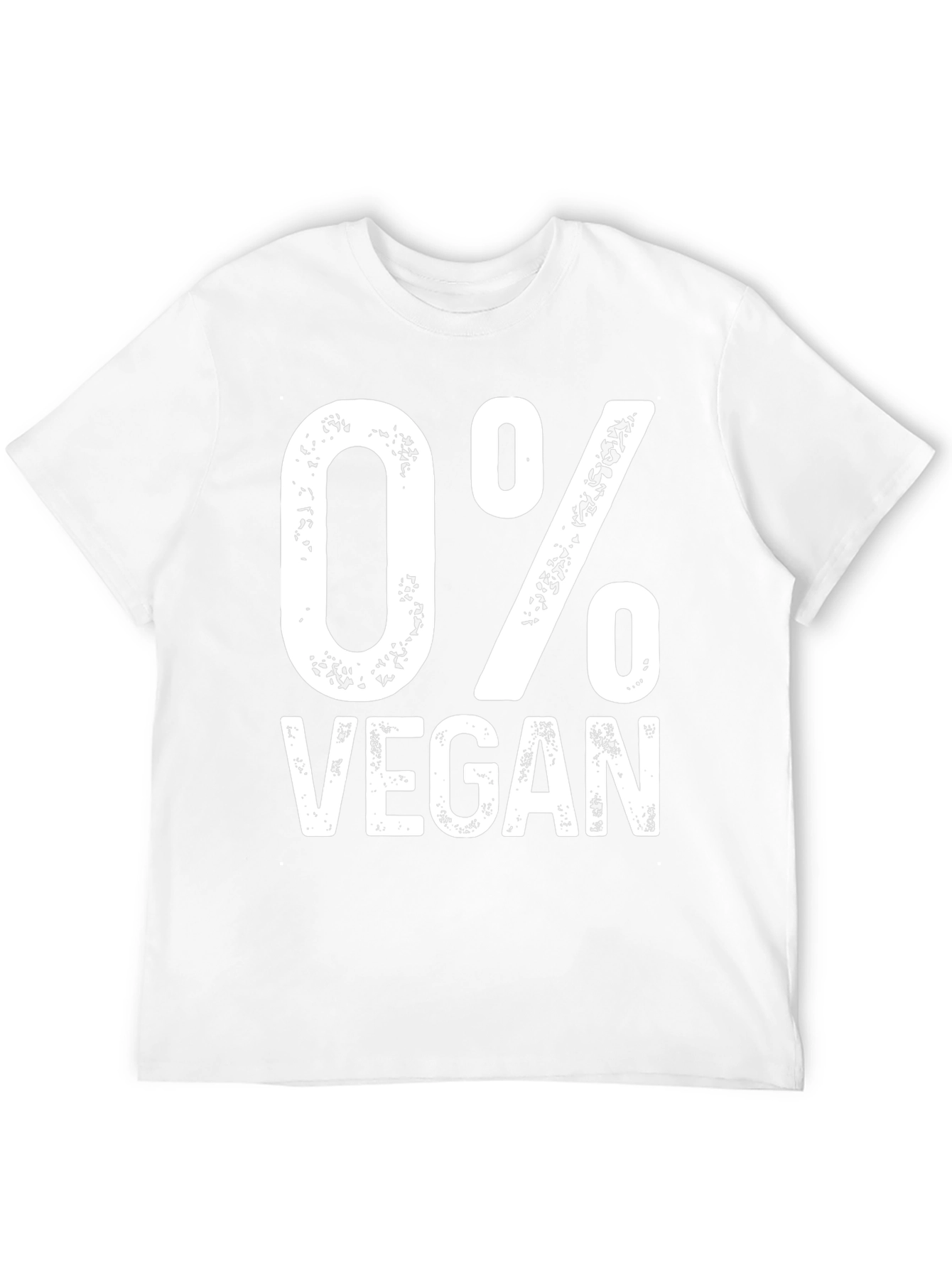 Black 0% Vegan Graphic Tee - Unisex Novelty T-Shirt view 12