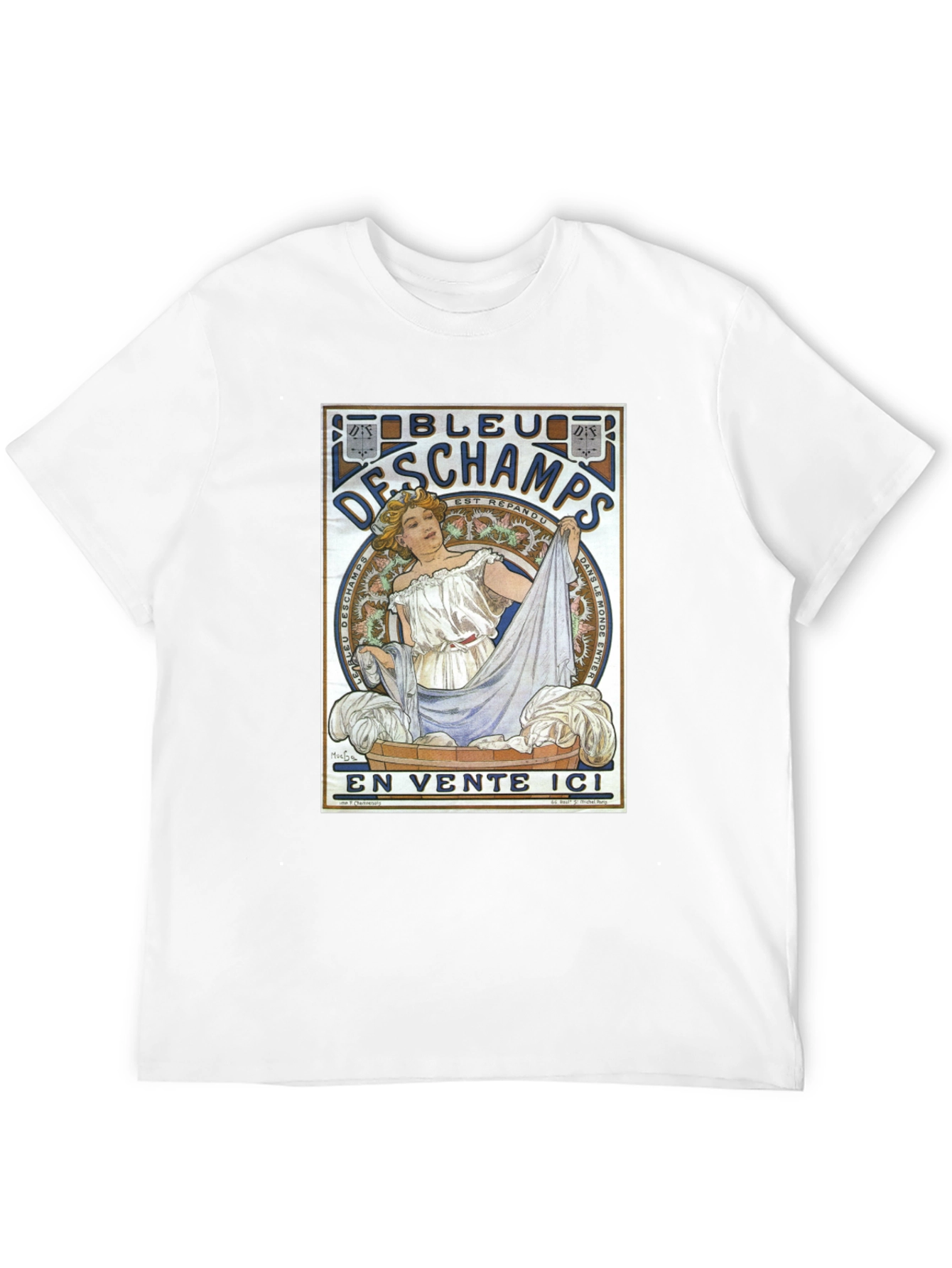 Black Bleu DesChamps Vintage Style Graphic Tee view 12