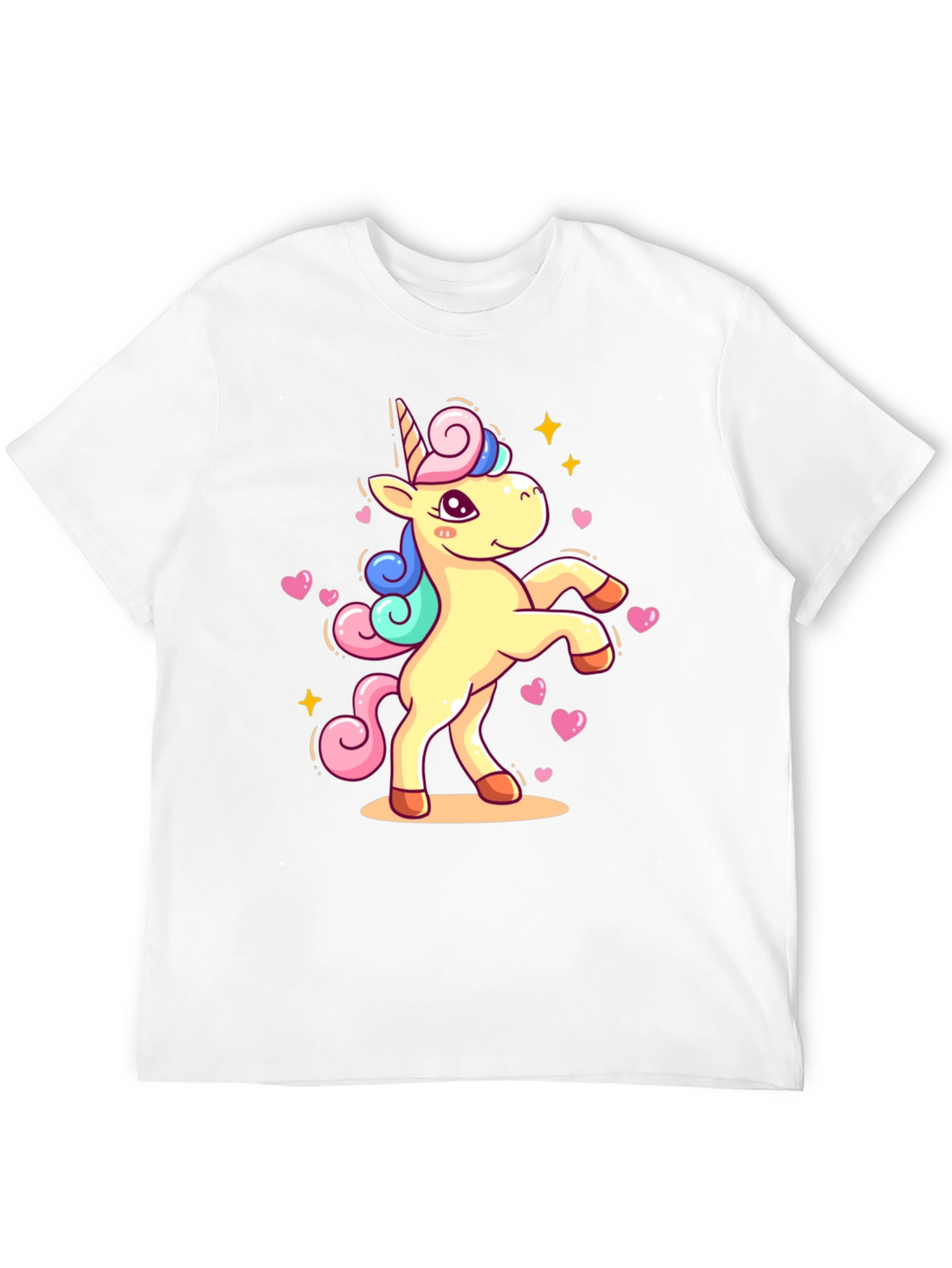 Black Unicorn Graphic Tee - Black Cotton T-Shirt view 12