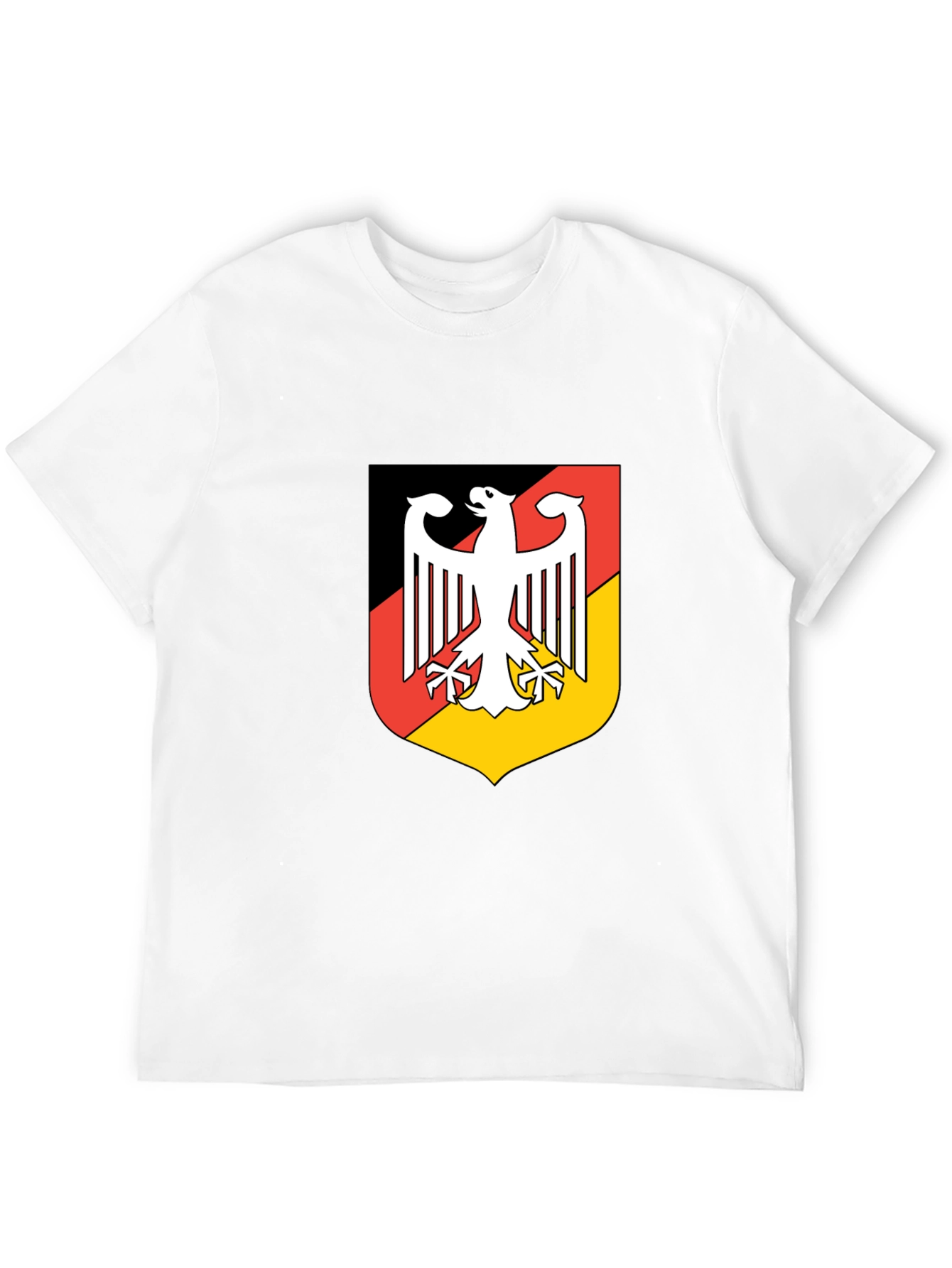 Black German Coat of Arms Graphic Black T-Shirt view 12