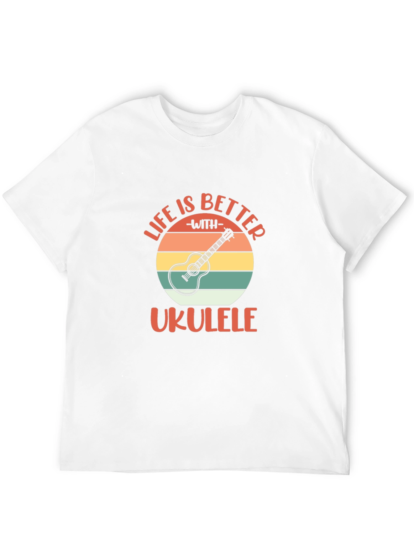 Black Life is Better with Ukulele Graphic T-Shirt view 12