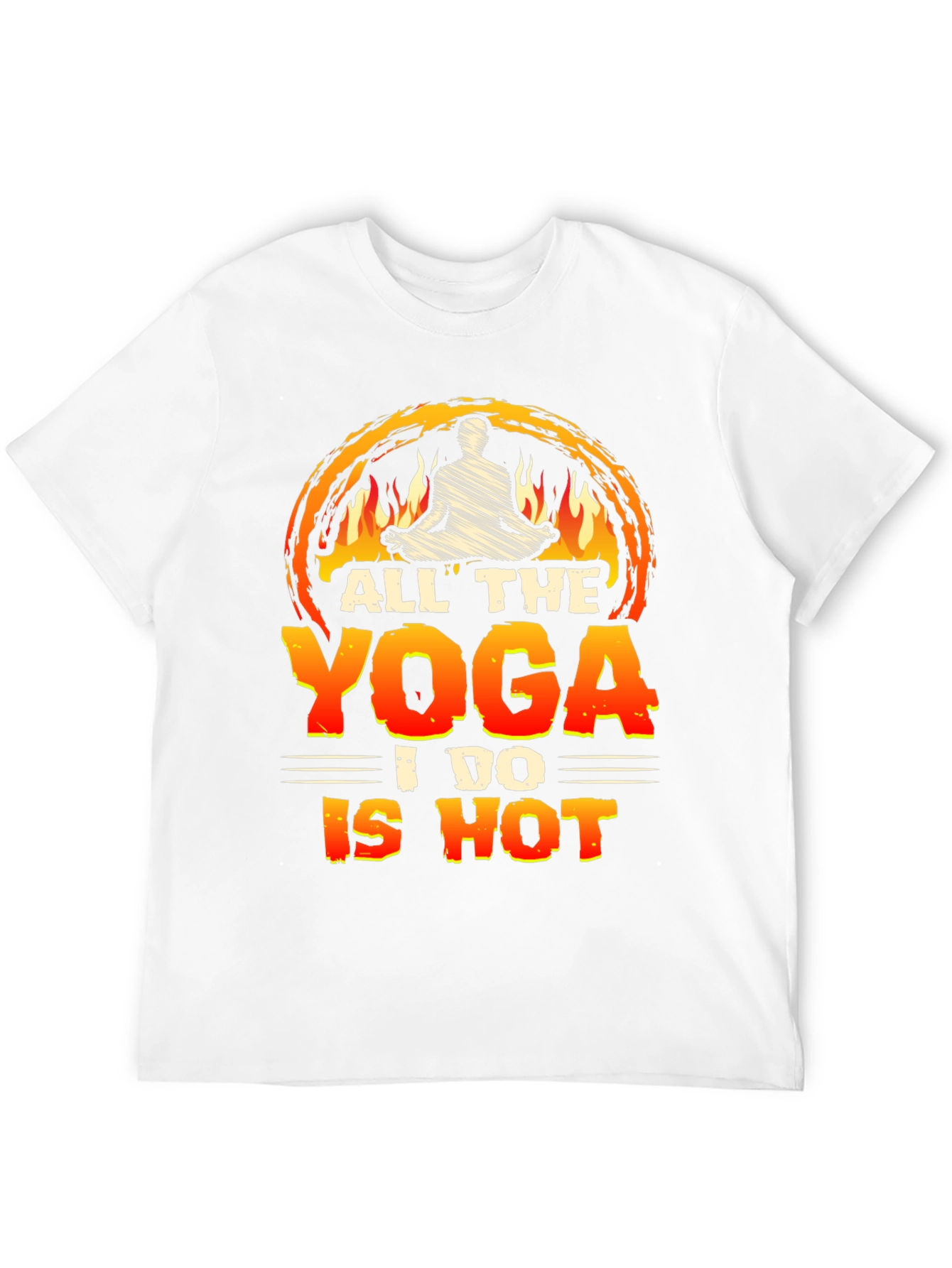 Black Hot Yoga Graphic Tee - Comfortable Unisex Fit view 12