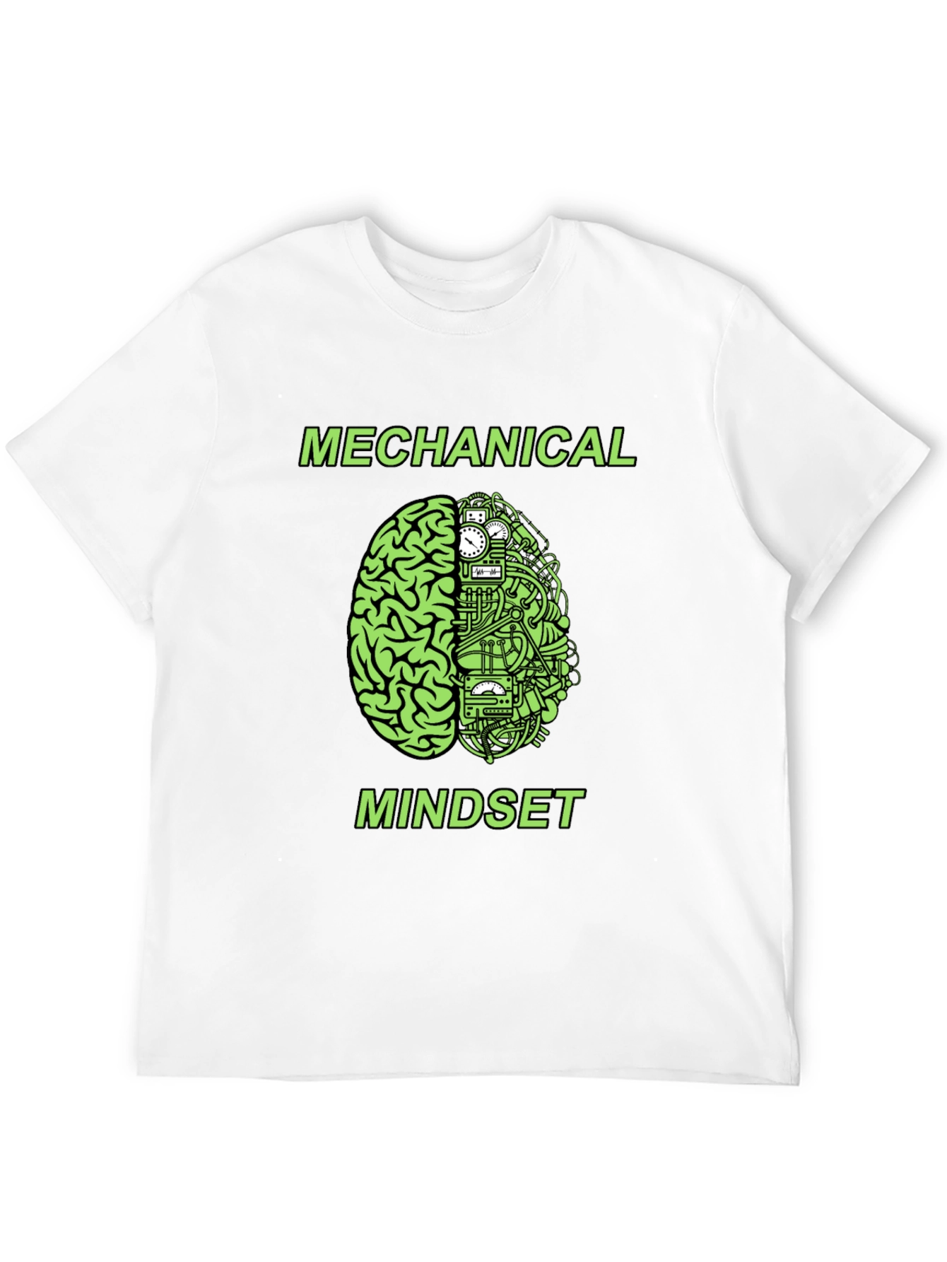 Black Mechanical Mindset Graphic T-Shirt view 12