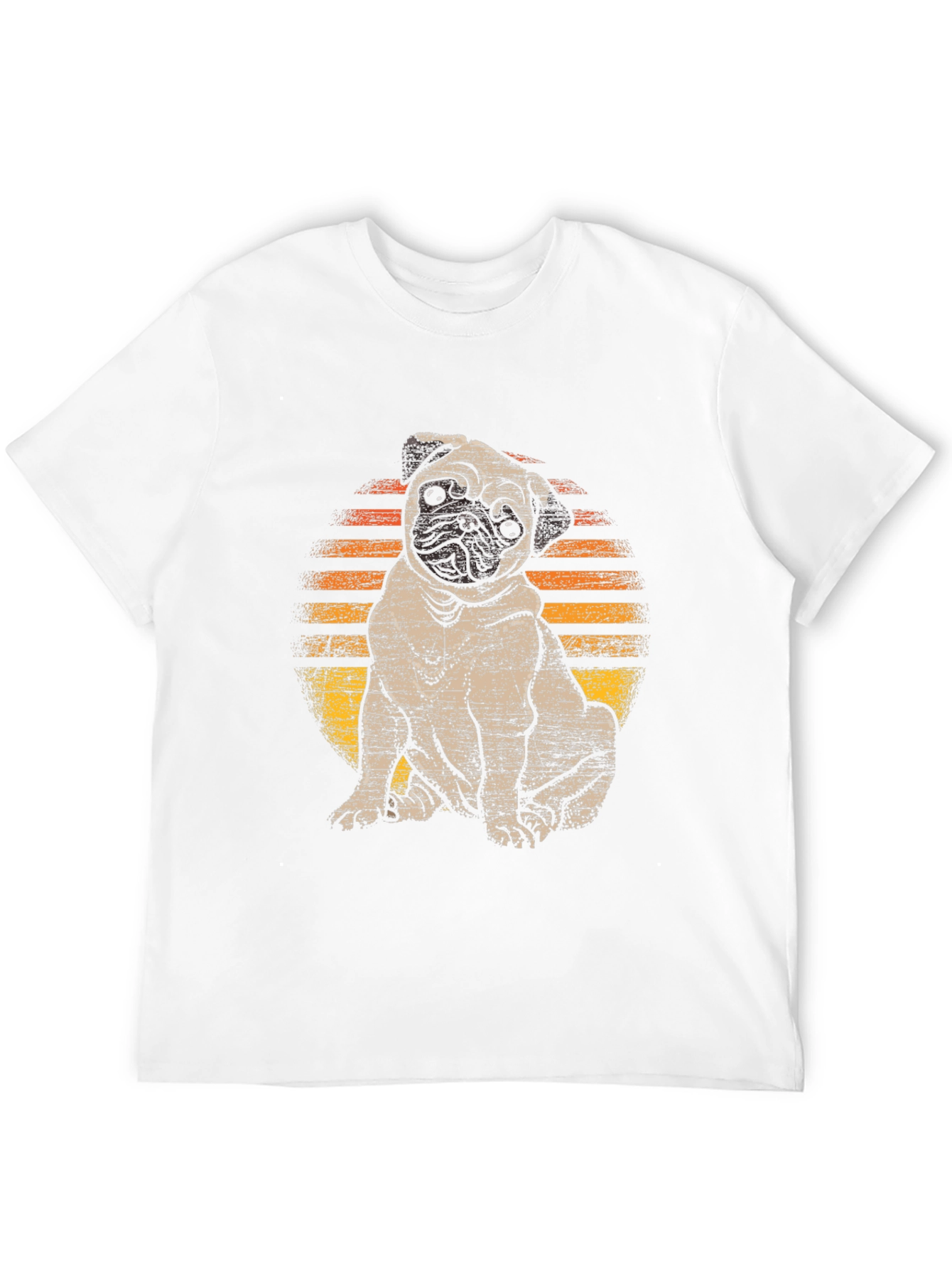 Black Pug Sunset T-Shirt - Cute Dog Graphic Tee view 12