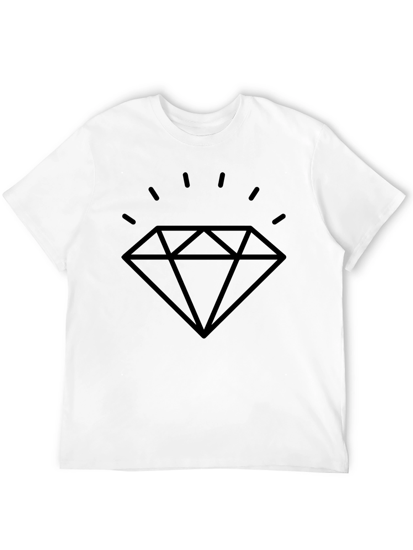 Diamond Graphic Black T-Shirt | Stylish Men's Tee - 12